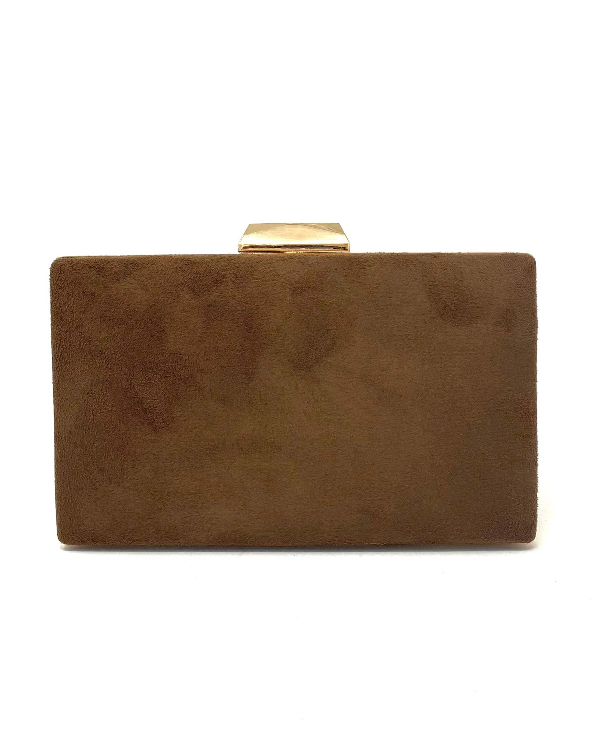 Clutch lazada marrón