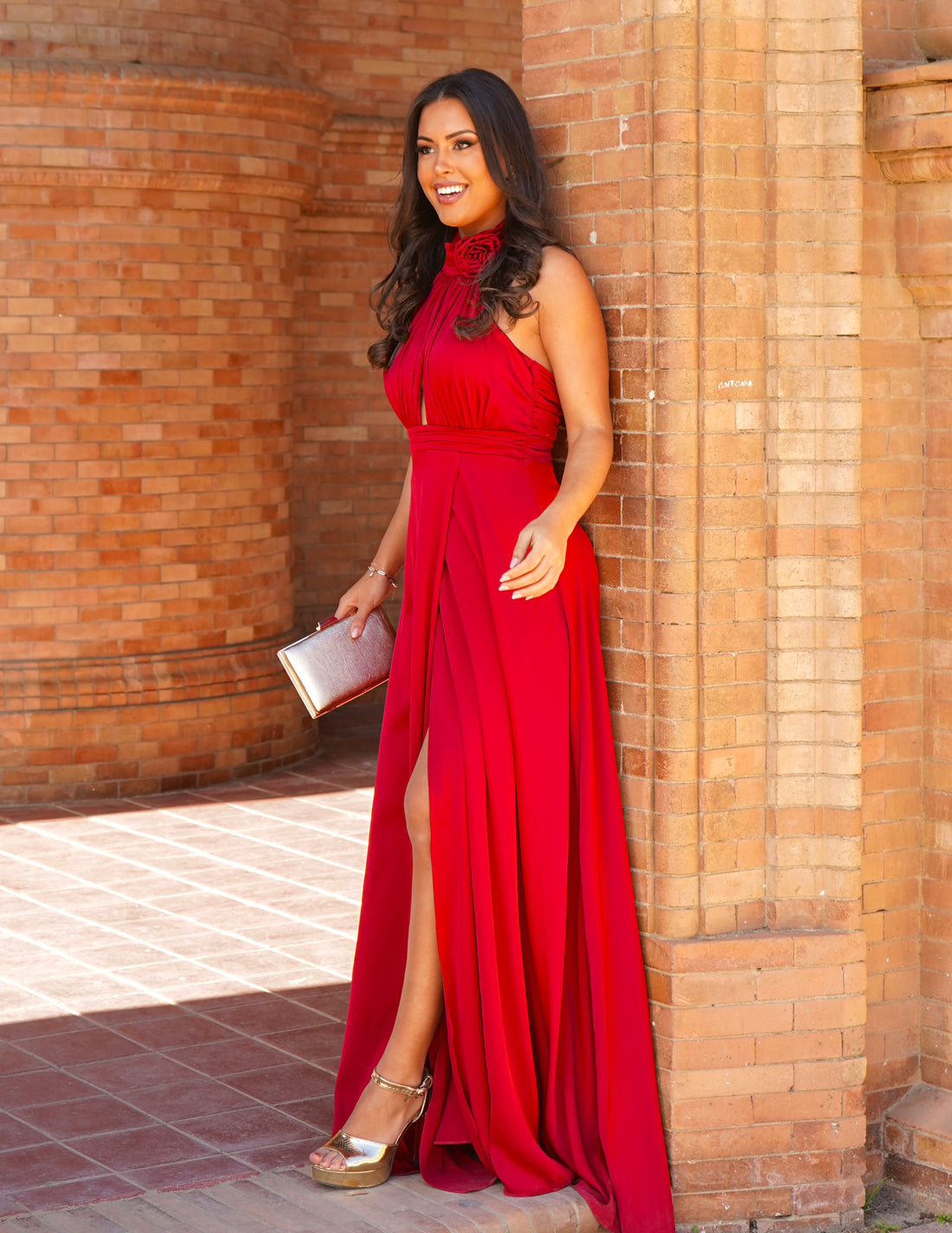 Galia Red Dress