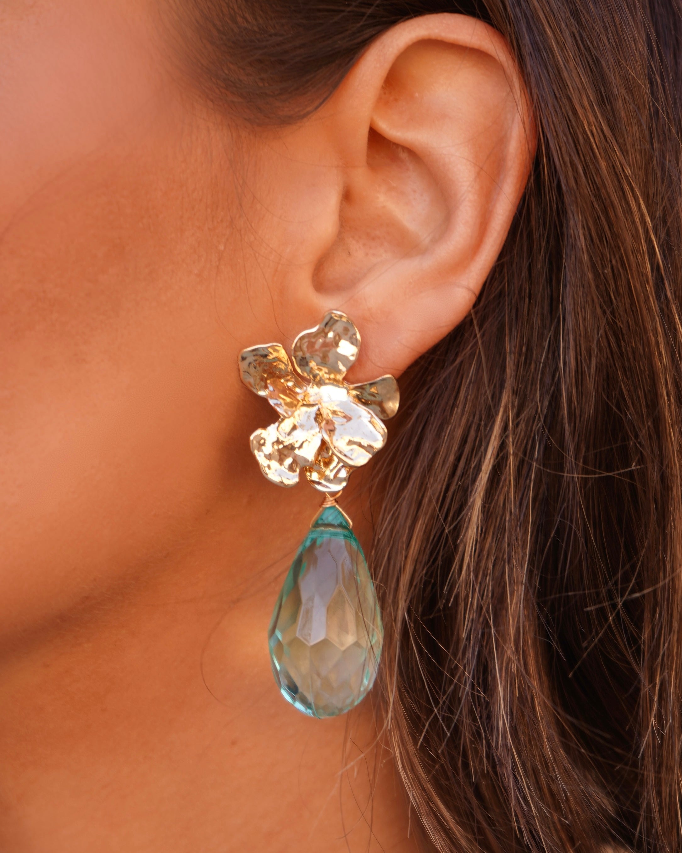 Pendientes Eva Verde Agua