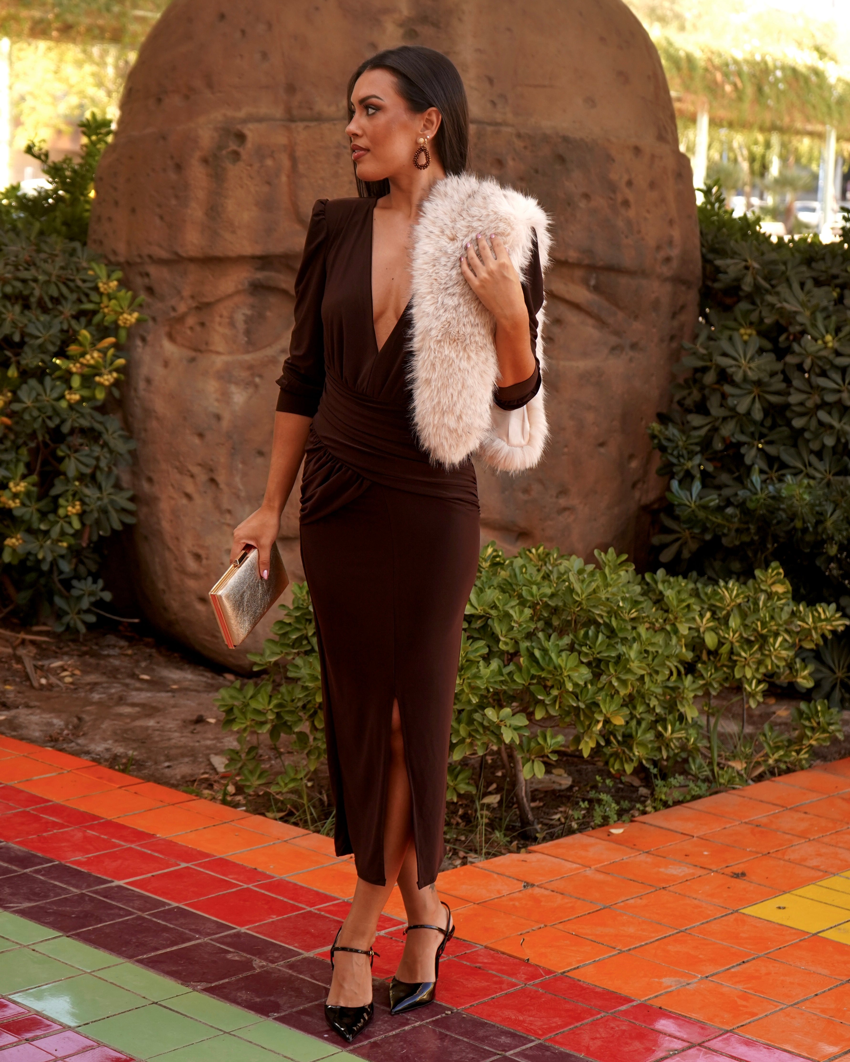 Vestido Jazmín Chocolate