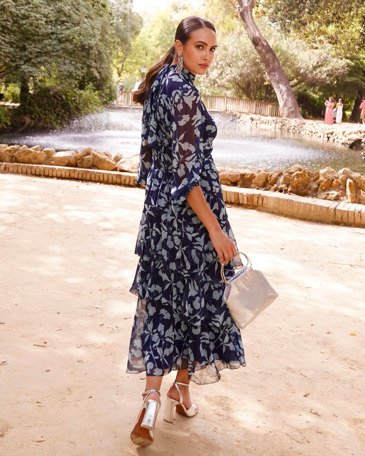 Vestido Micaela Marino/Celeste