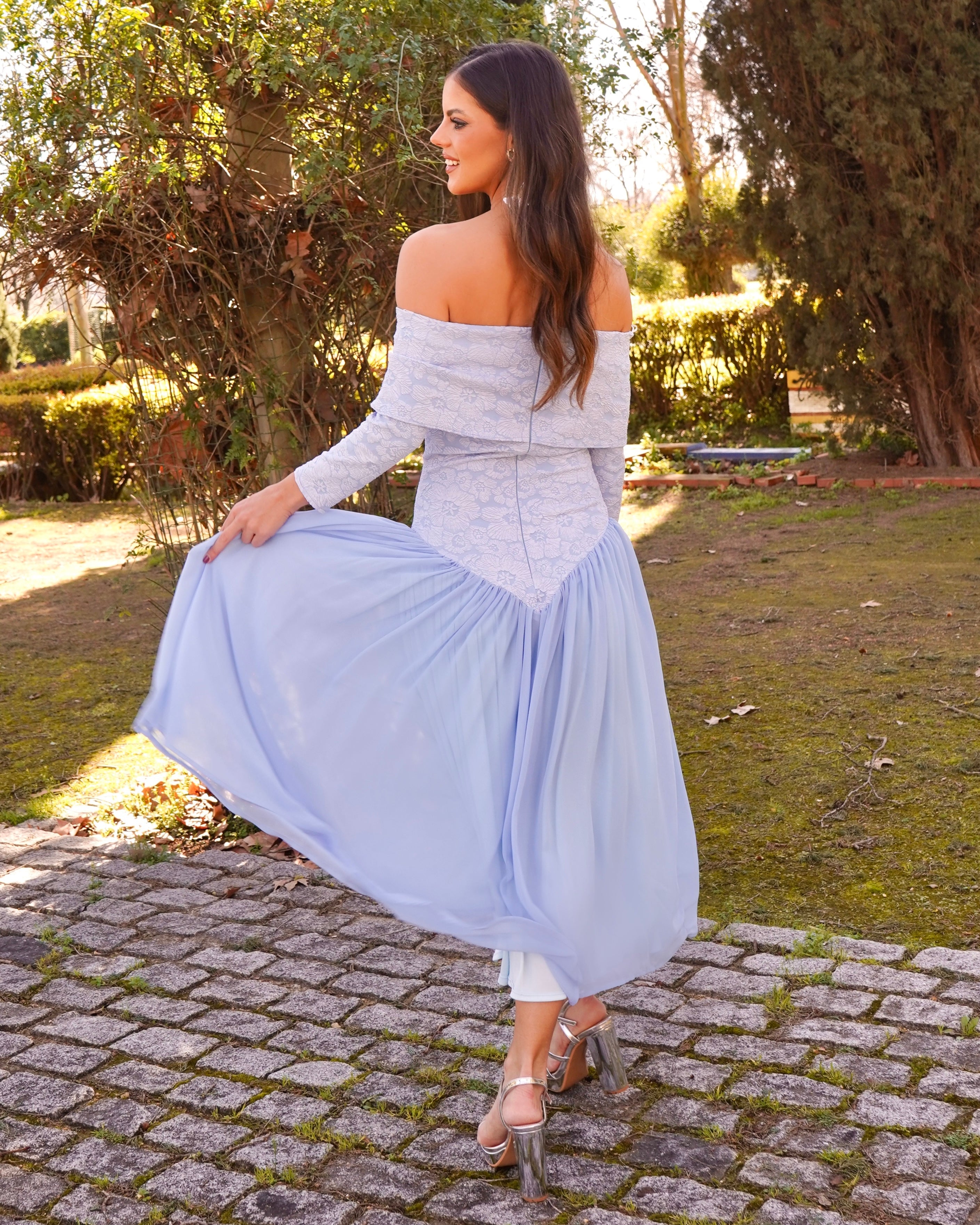 Vestido Eloise Celeste