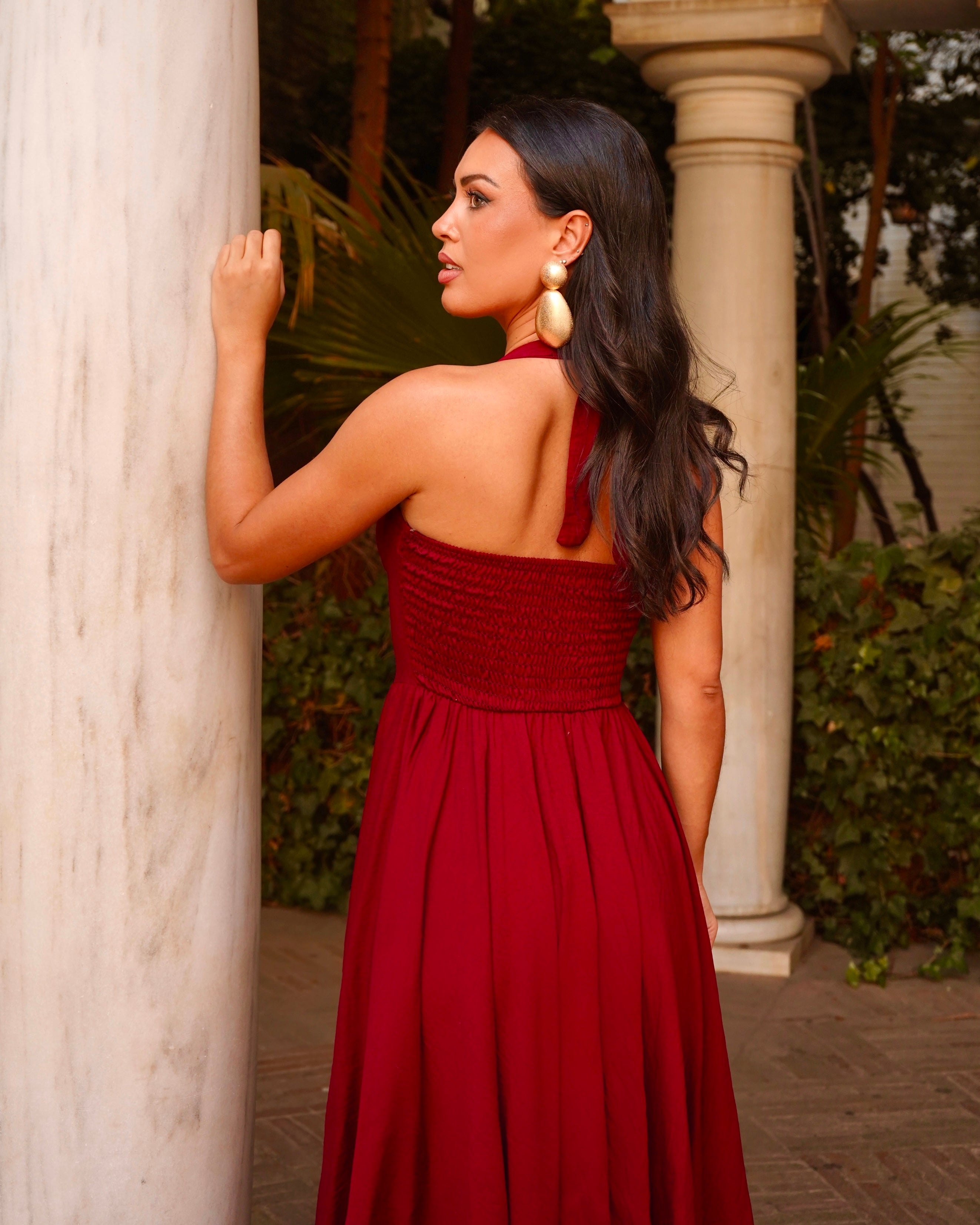 Vestido Nerea Burdeos