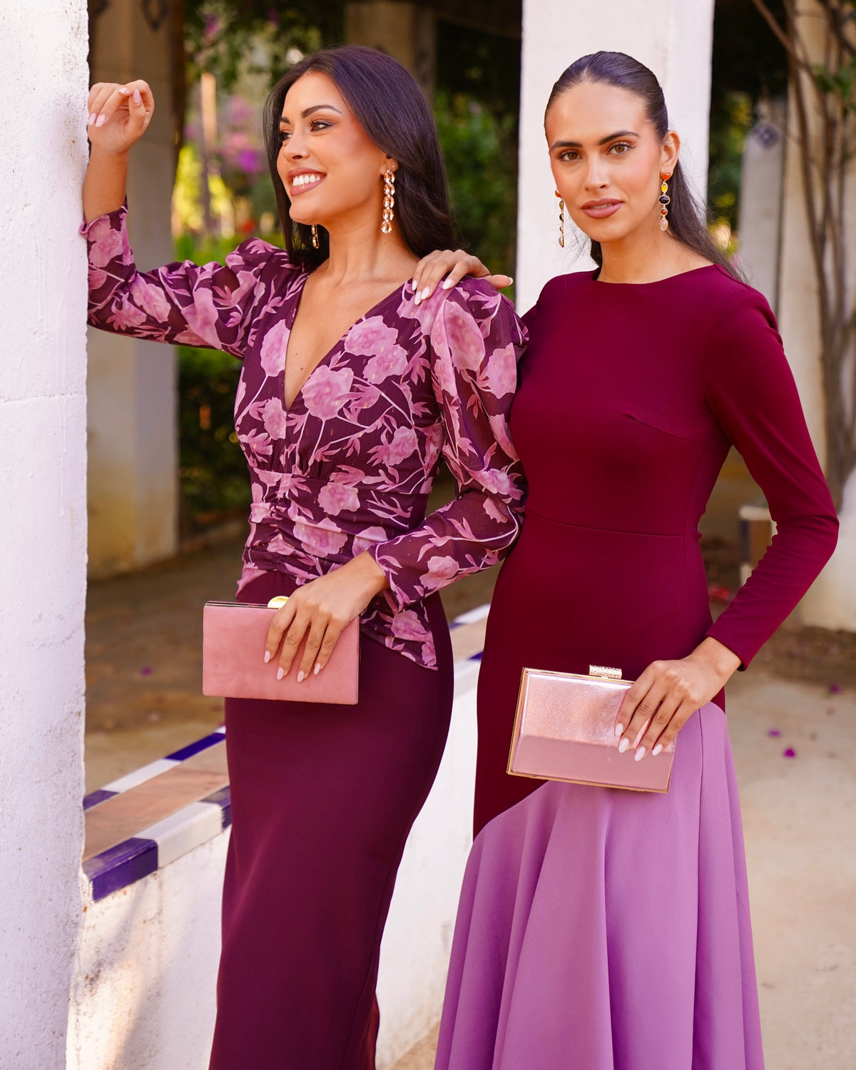 Vestido Estrella Burdeos/Malva