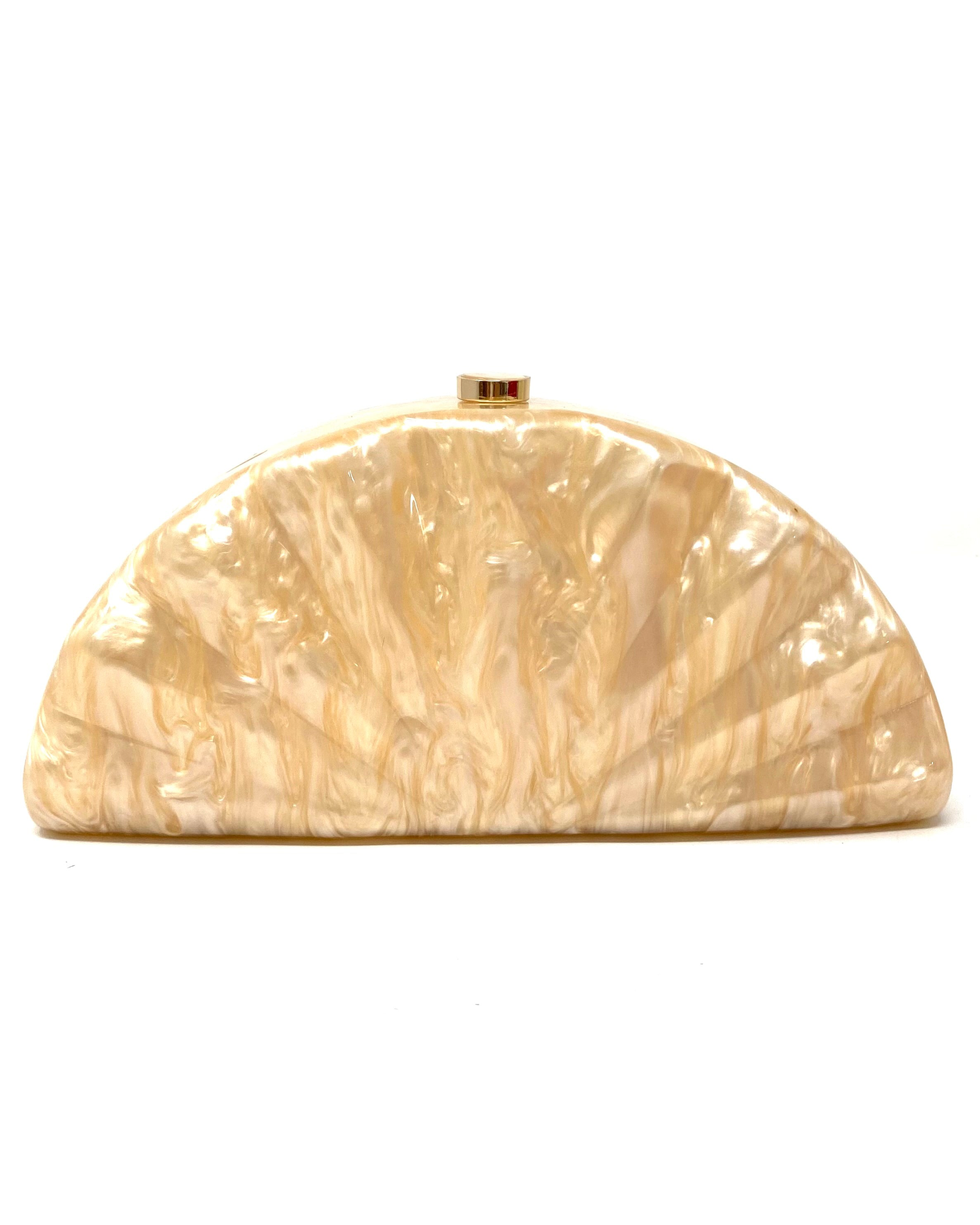 Bolso Abanico beige anaranjado