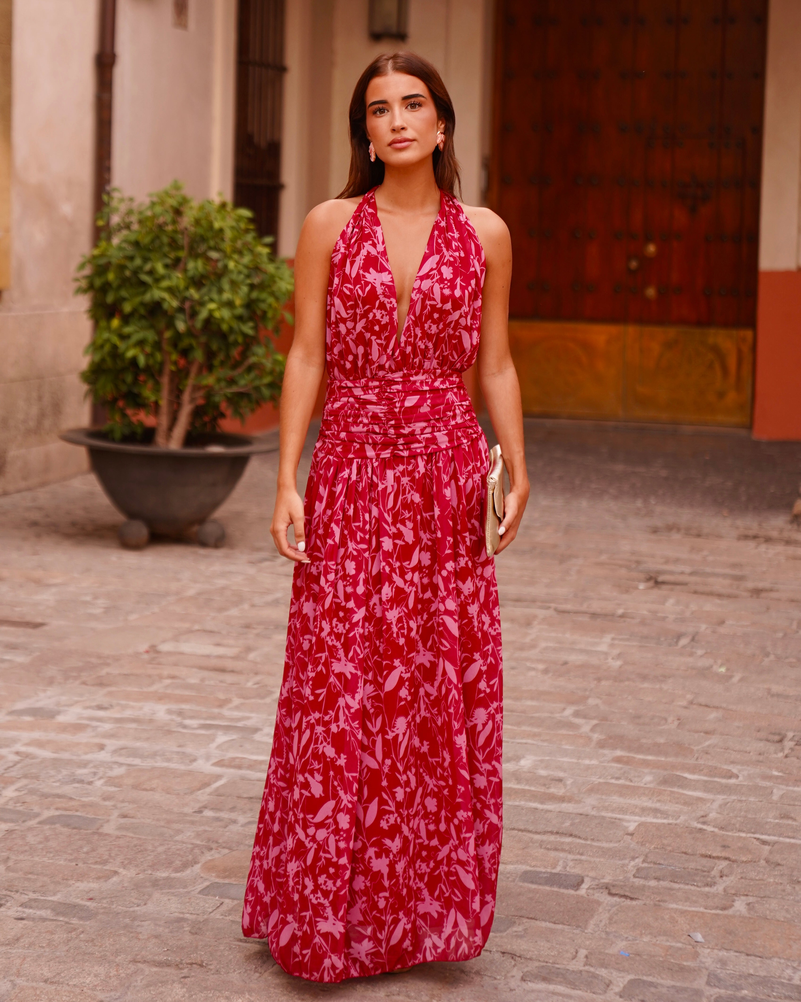 Vestido Alexia Rojizo