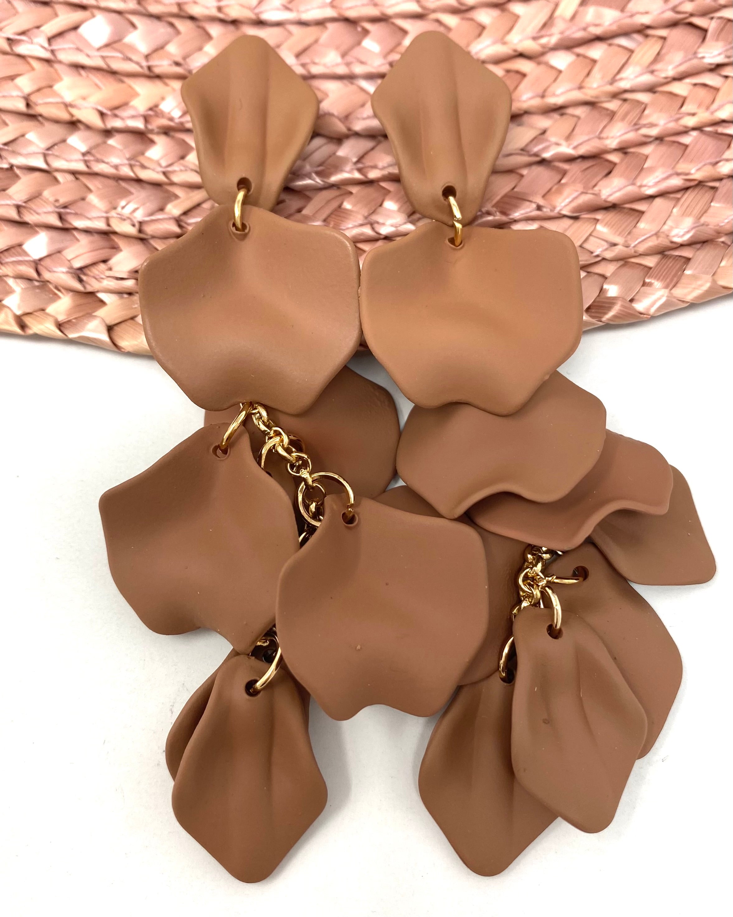 Pendientes Berta marrón