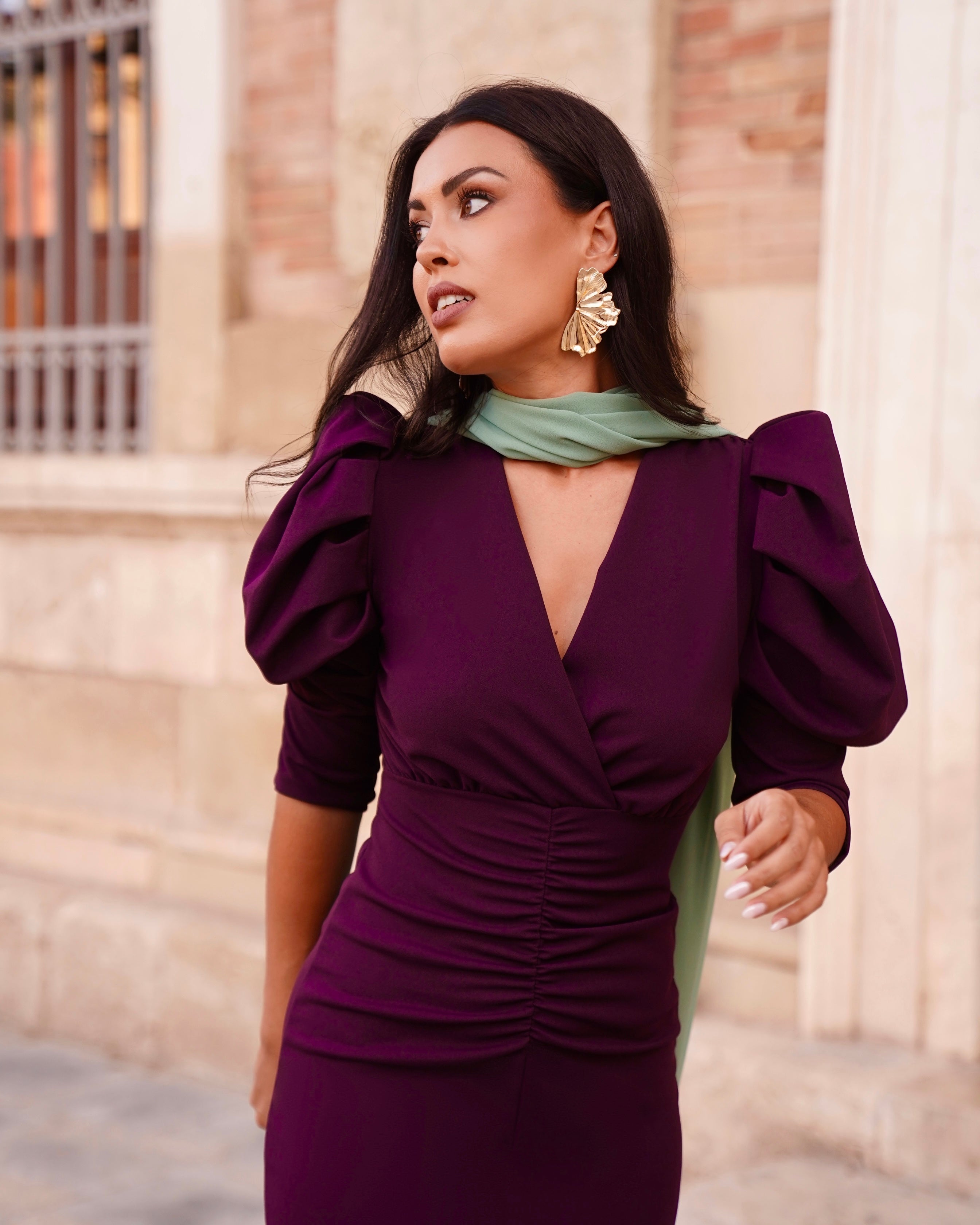 Vestido Adrielle Berenjena