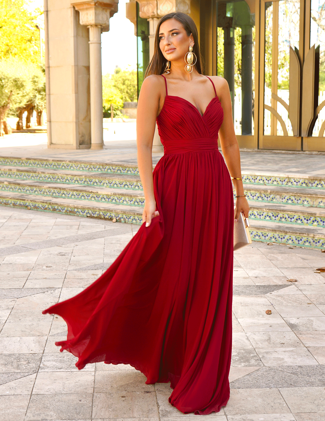 Vestido Ana Burdeos