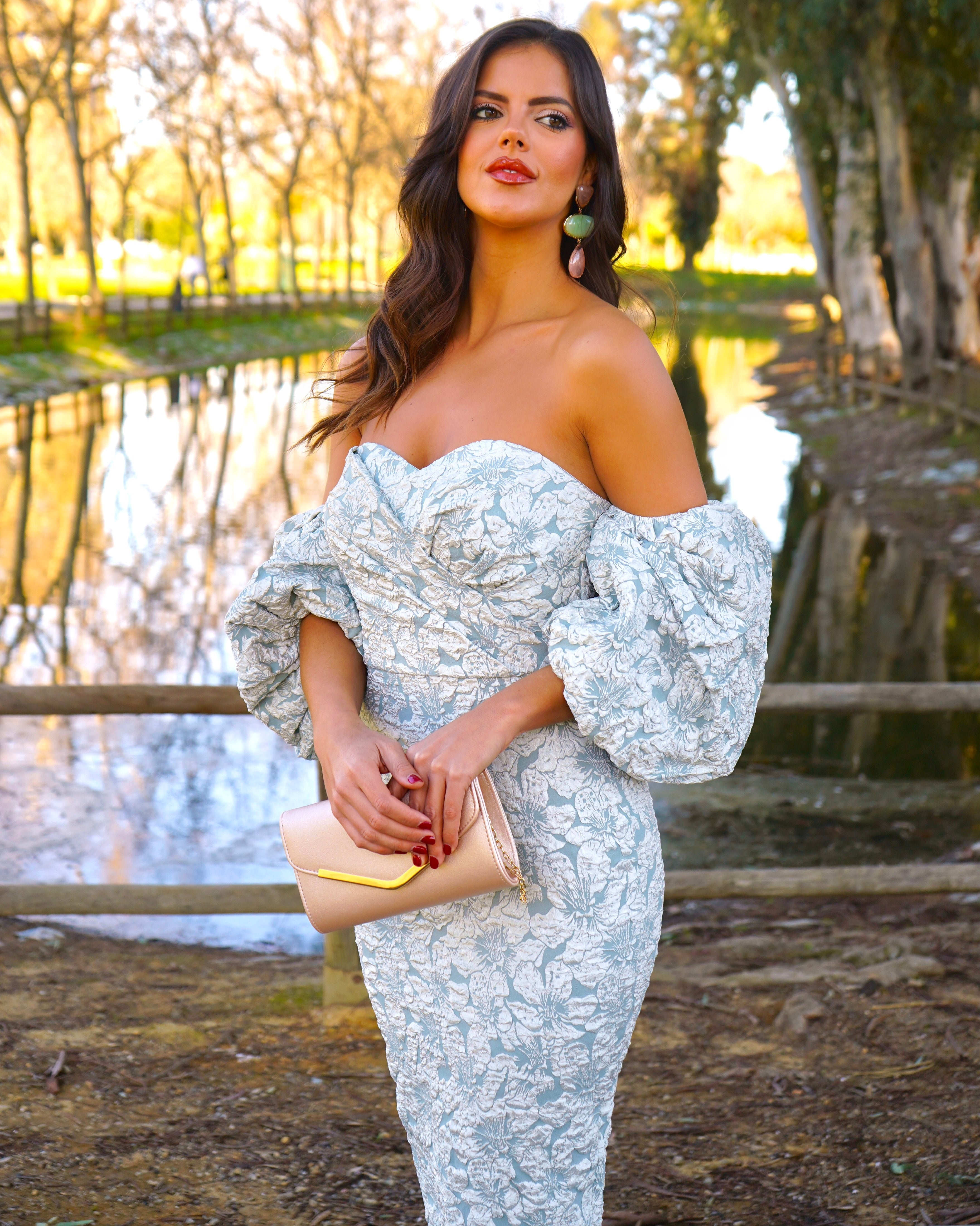 Selena Aqua Green Dress