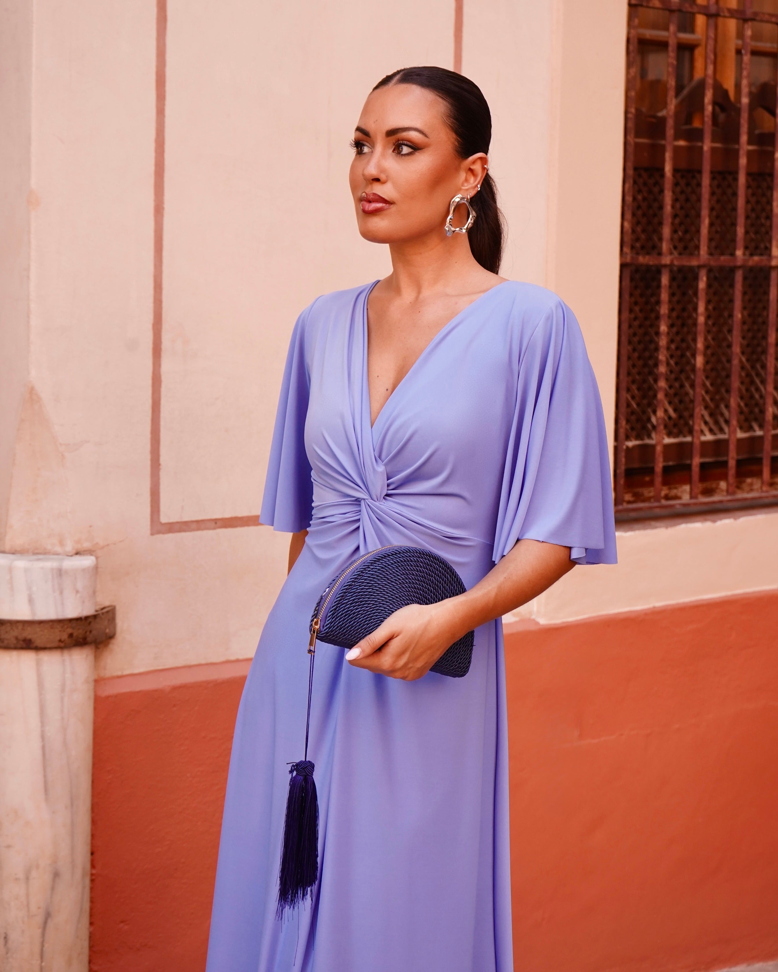 Vestido Raquel Azul cielo