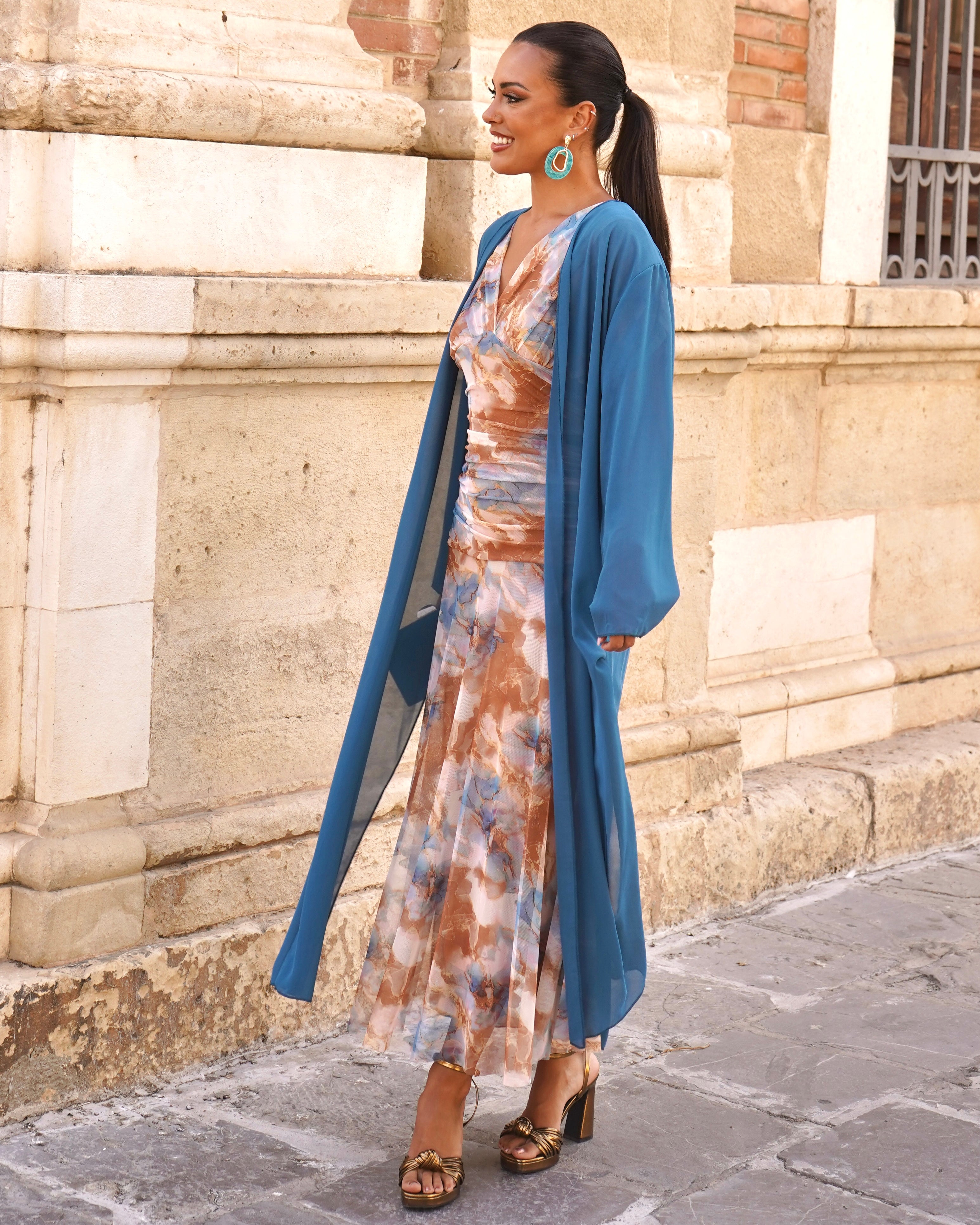Chiffon frock coat