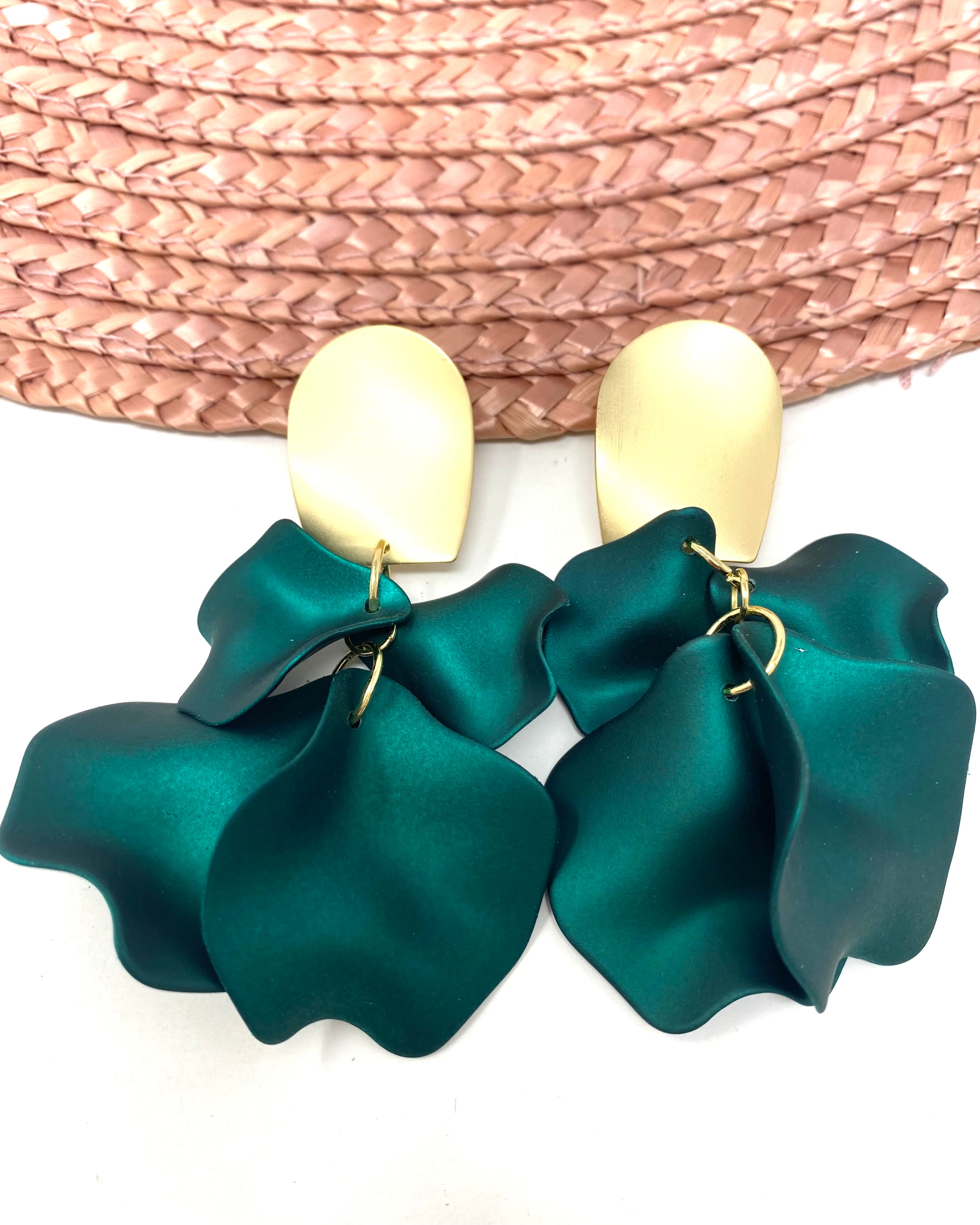 Pendientes Aurora Verde