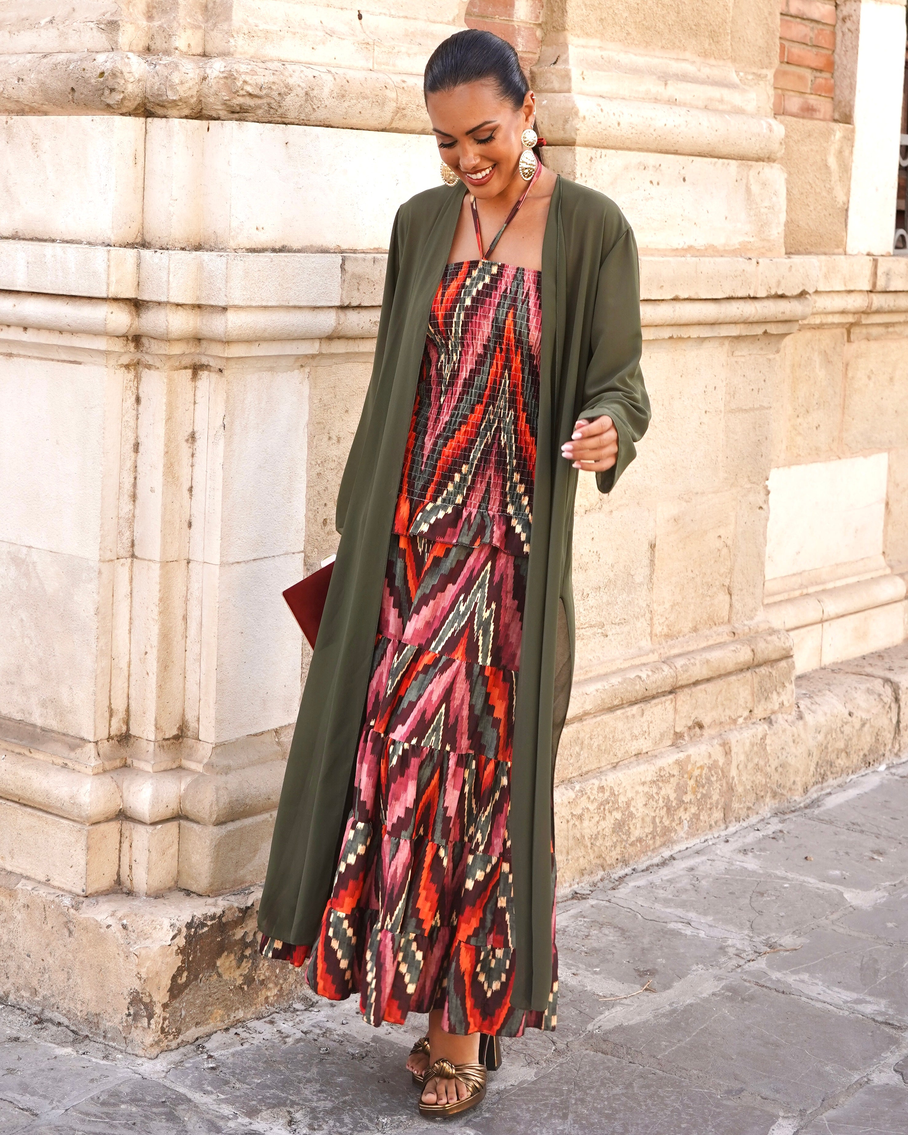 Chiffon frock coat