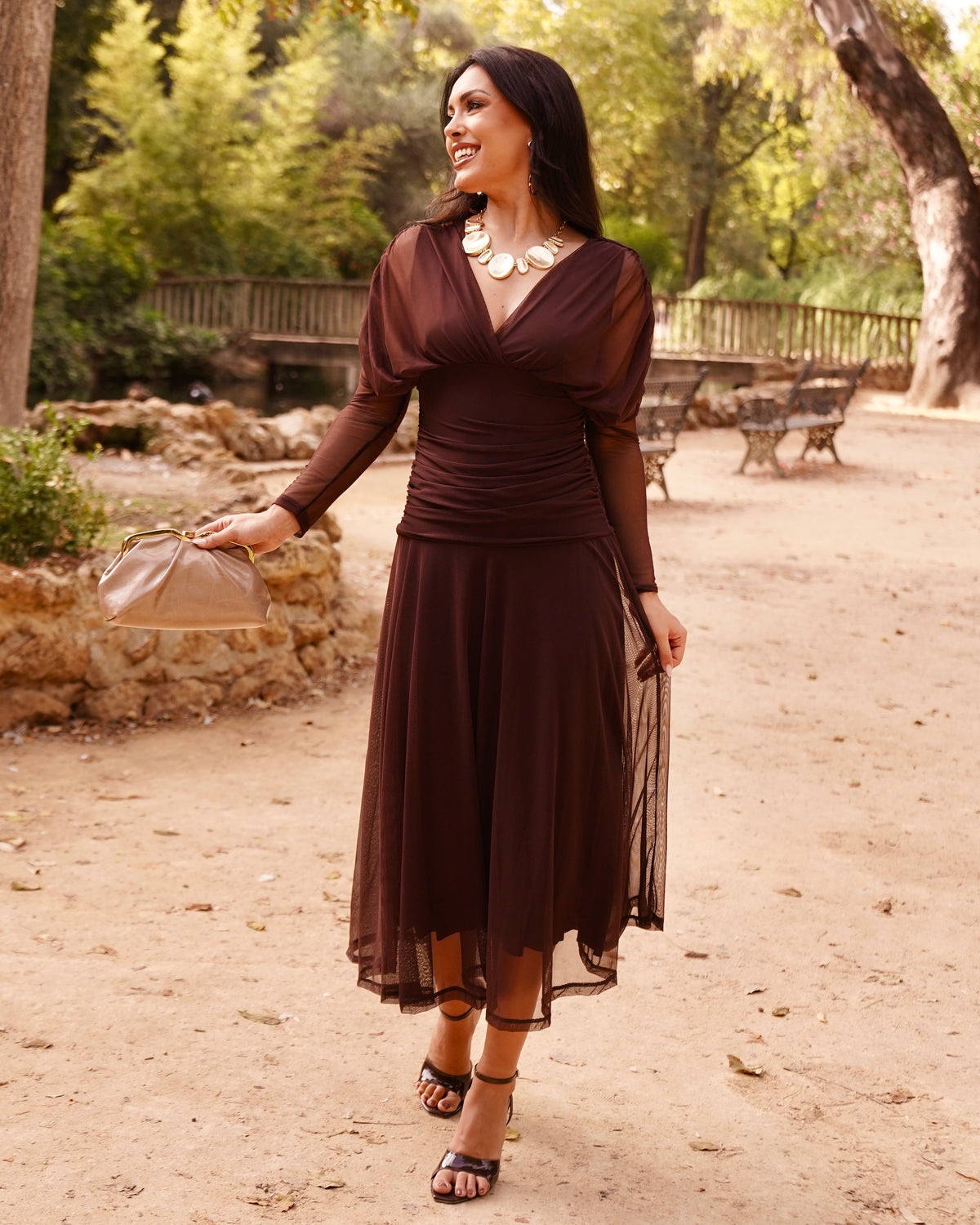Vestido Berta Chocolate