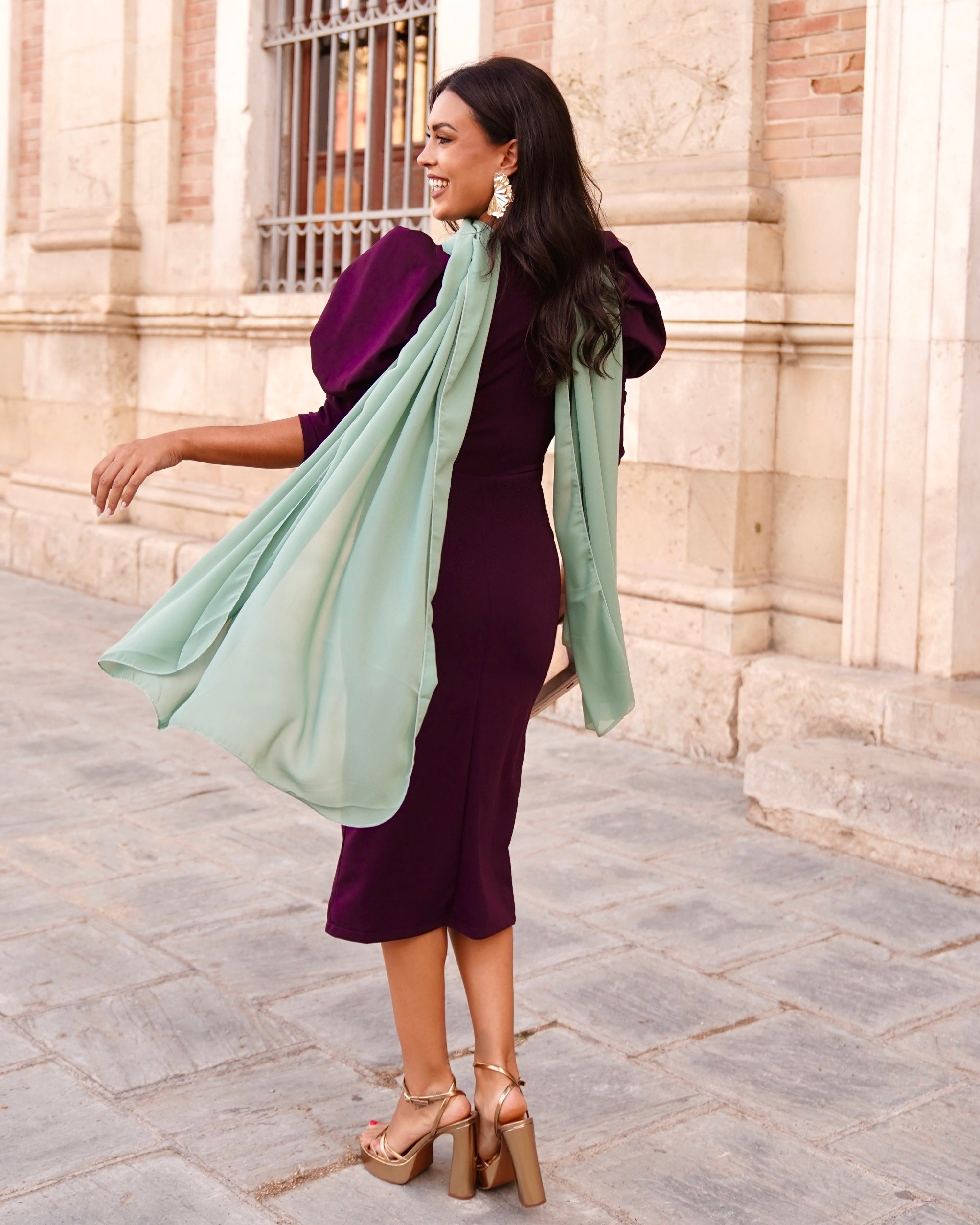 Vestido Adrielle Berenjena