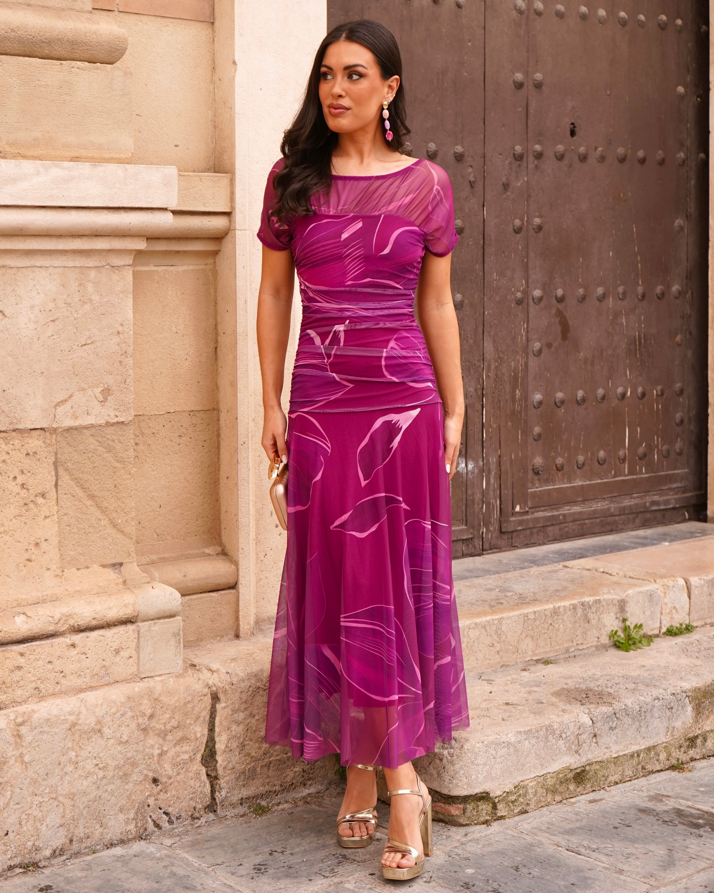 Vestido Leila Buganvilla