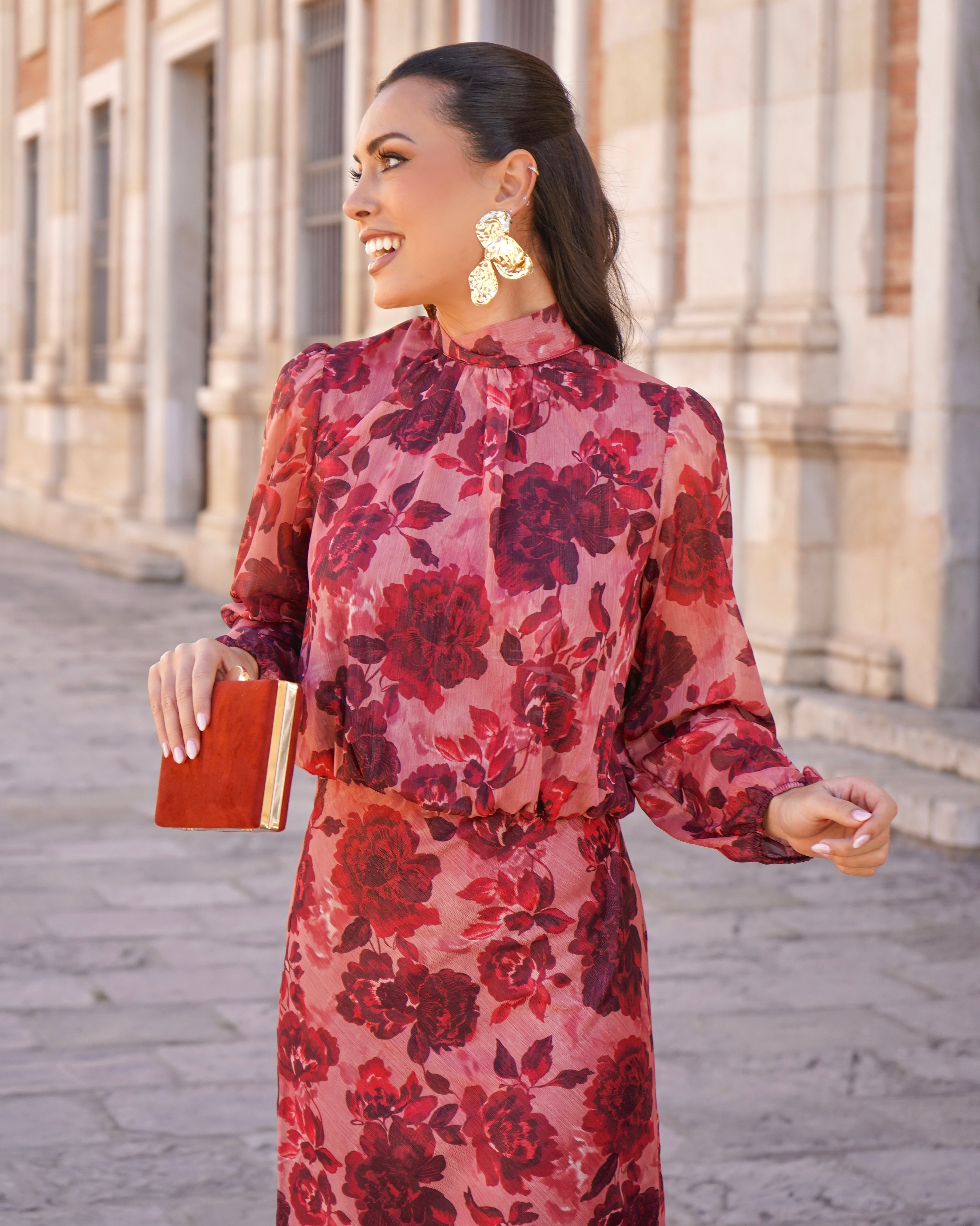 Conjunto Rosana Rojizo