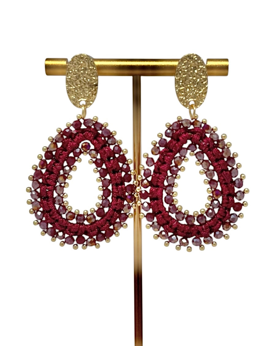 Pendientes Granada Cereza
