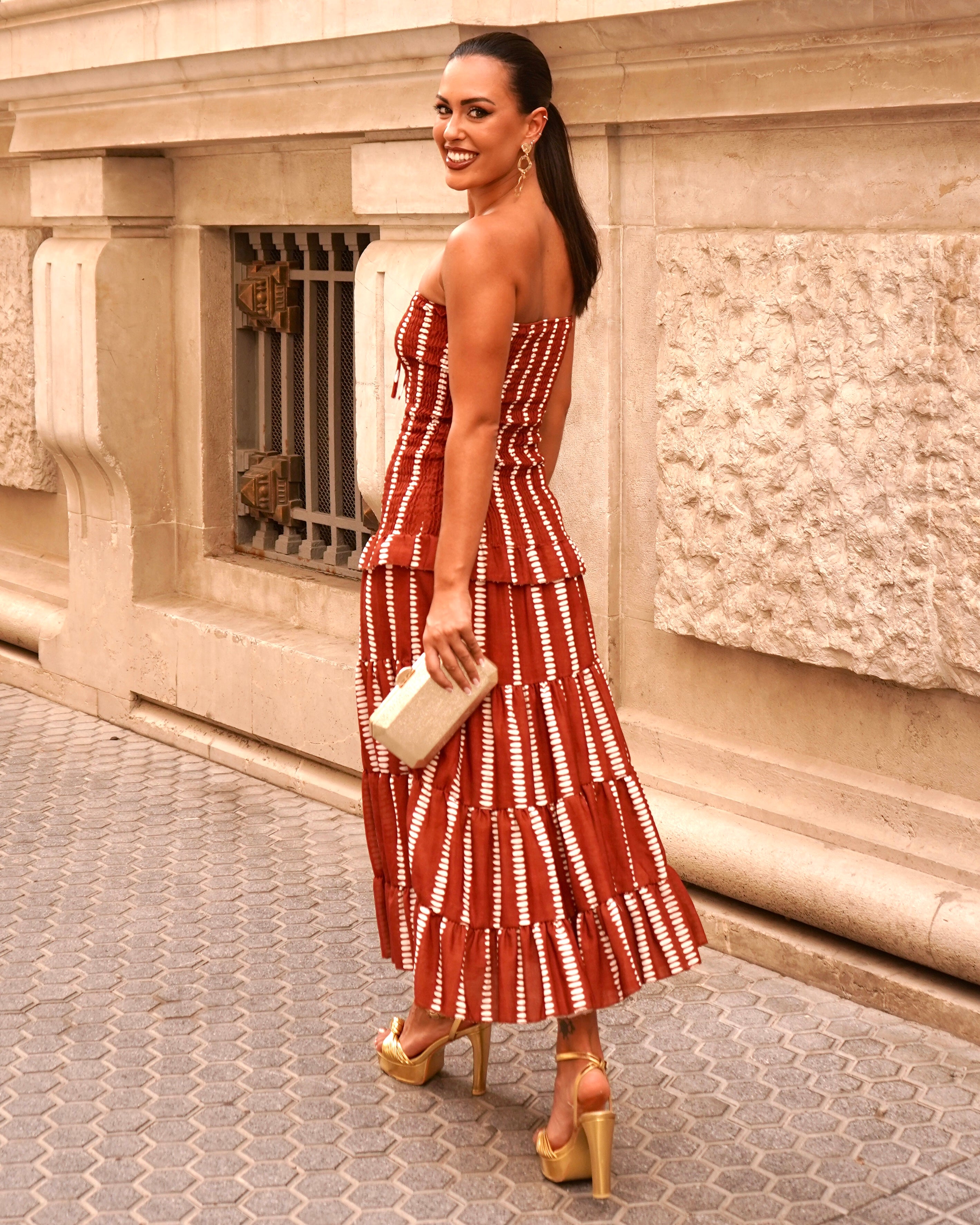 Vestido Tivoli Marrón