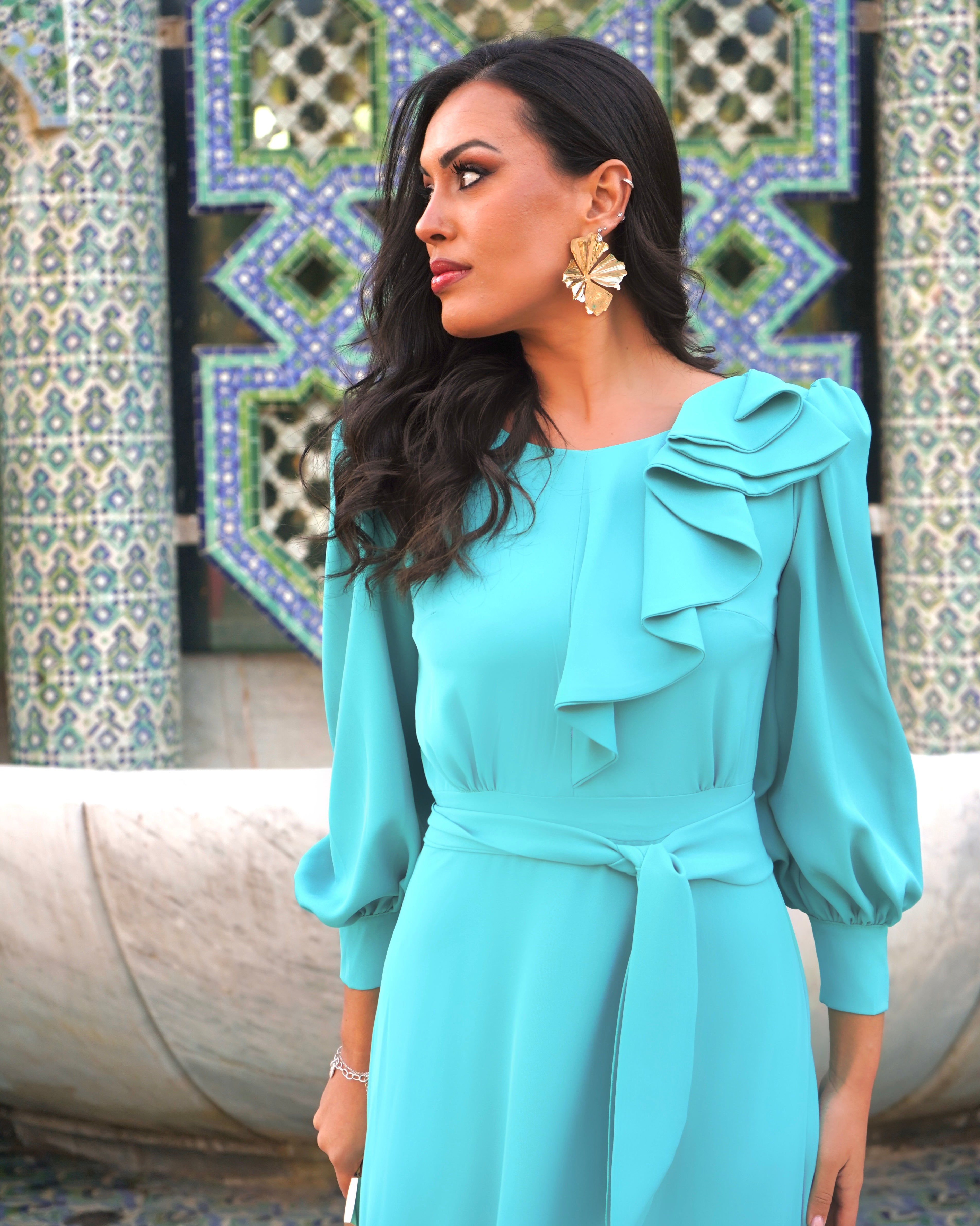 Vestido Turquesa Roma