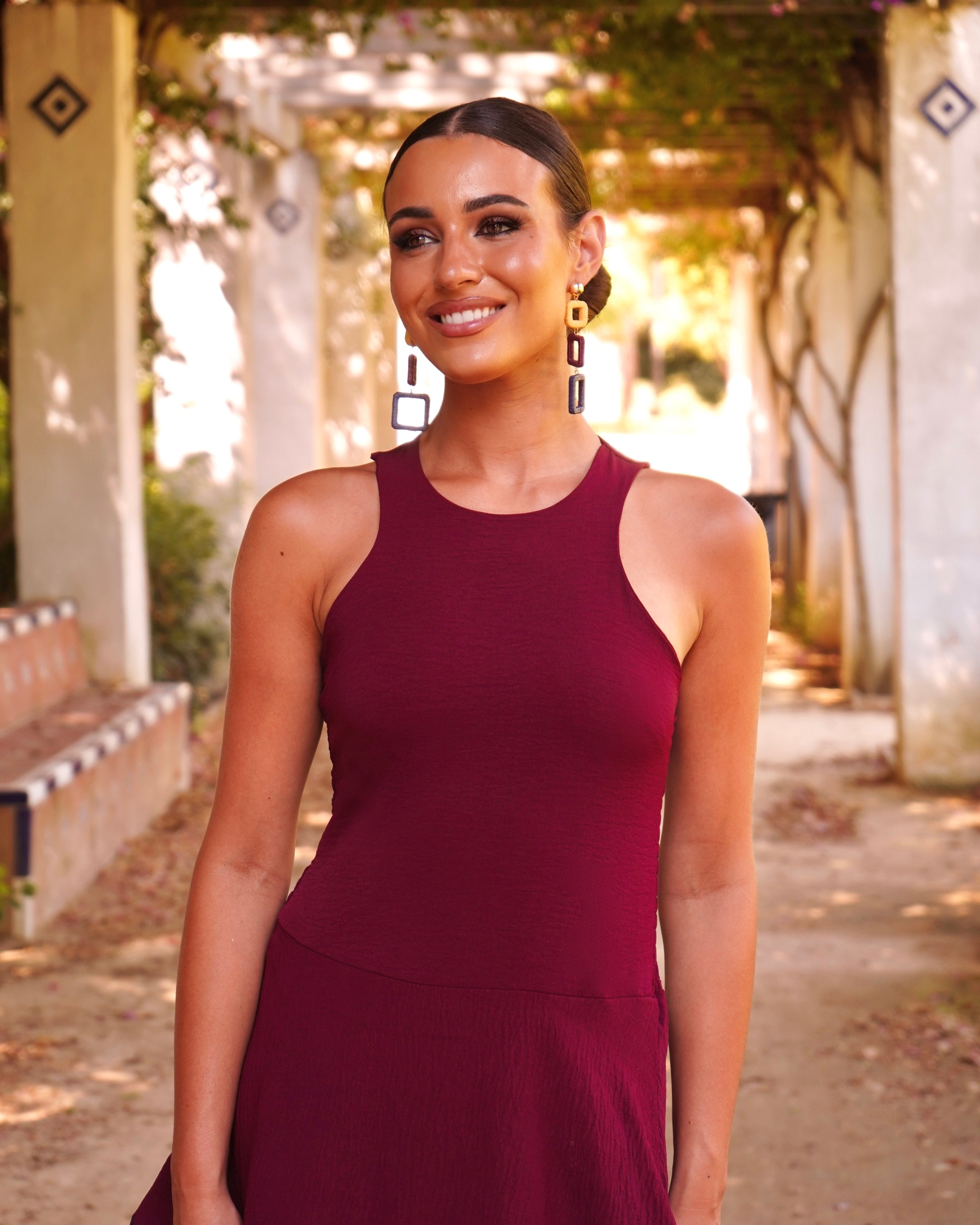 Vestido Giorgia Burdeos