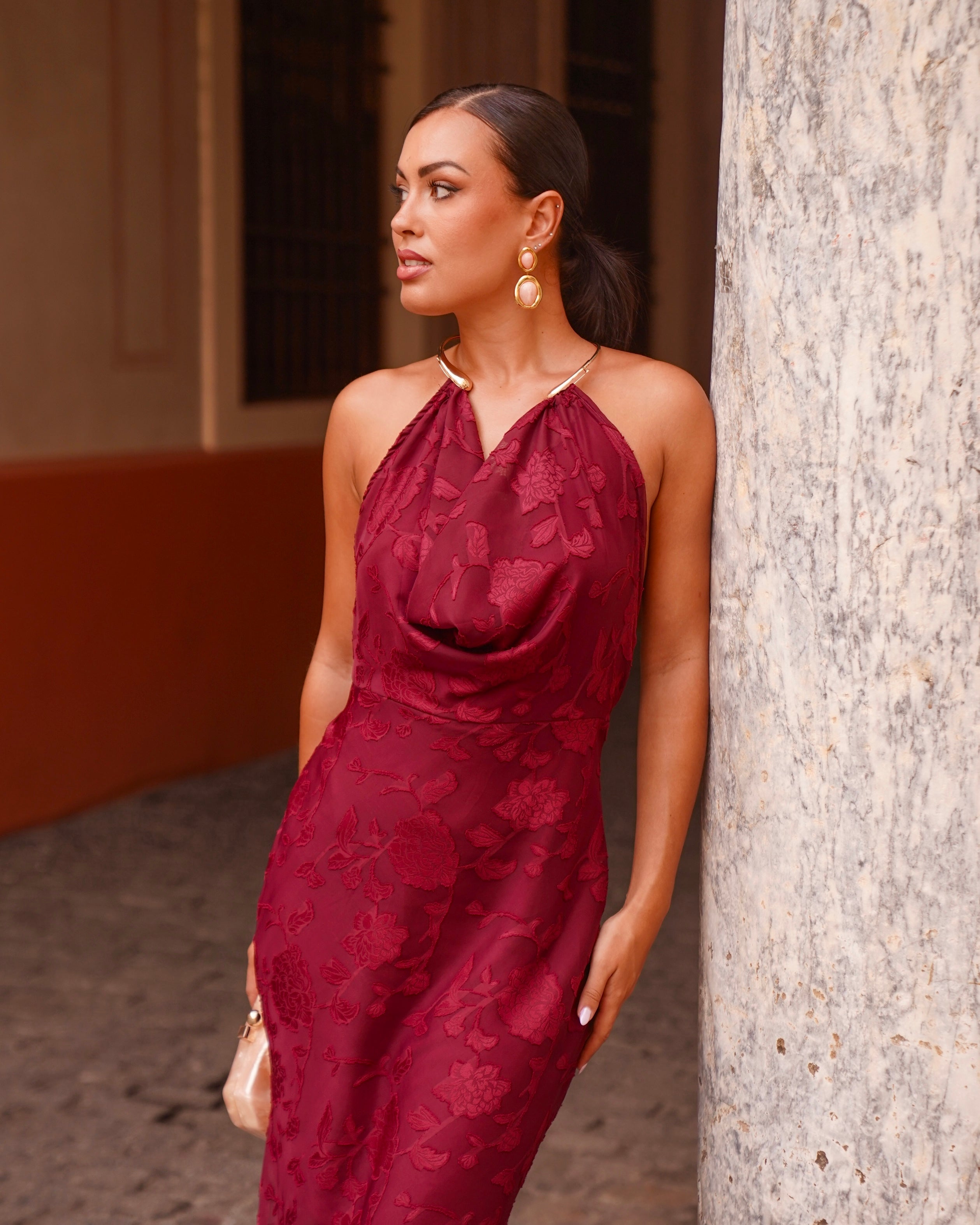 Vestido Imelda Burdeos