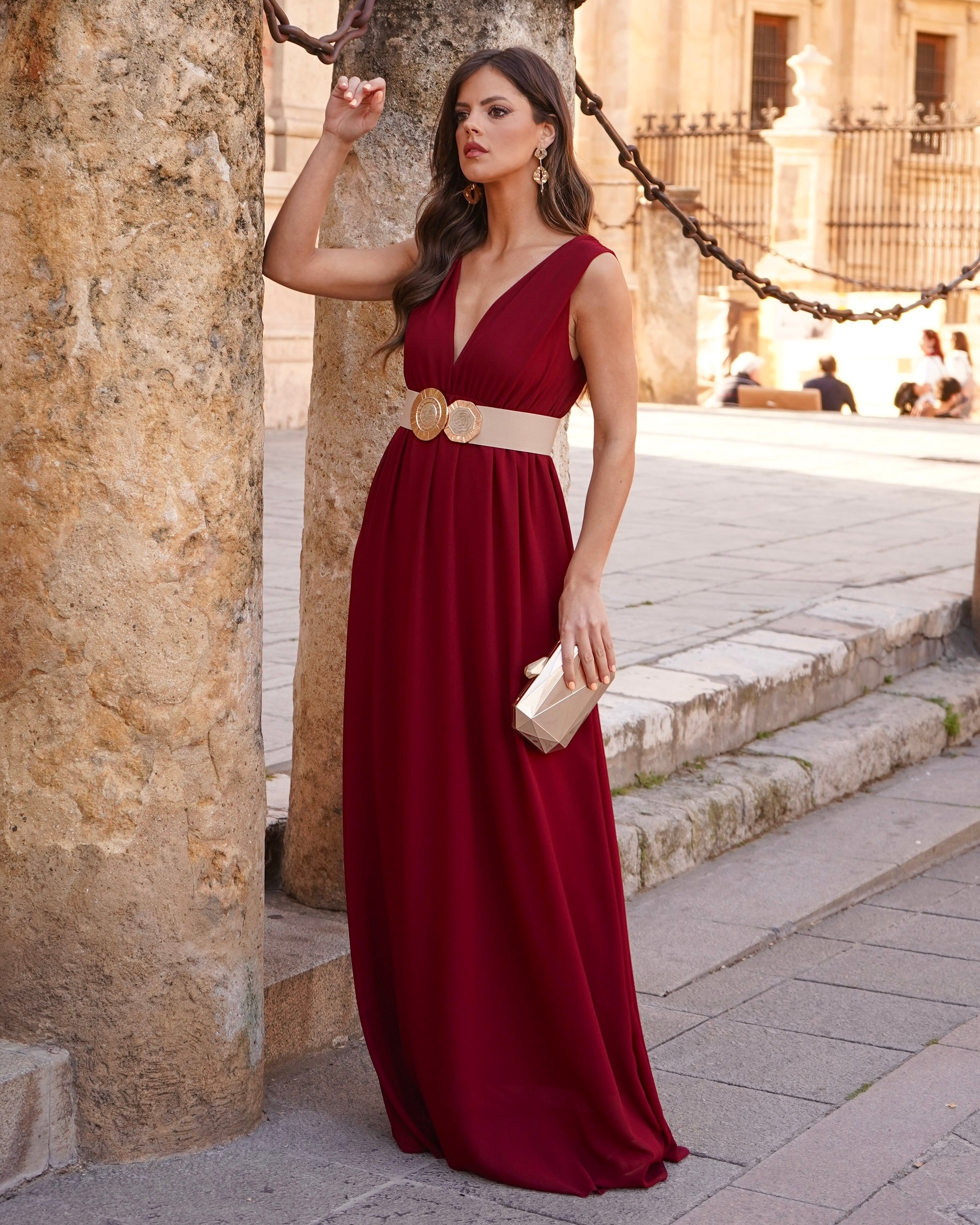 Vestido Clara Burdeos