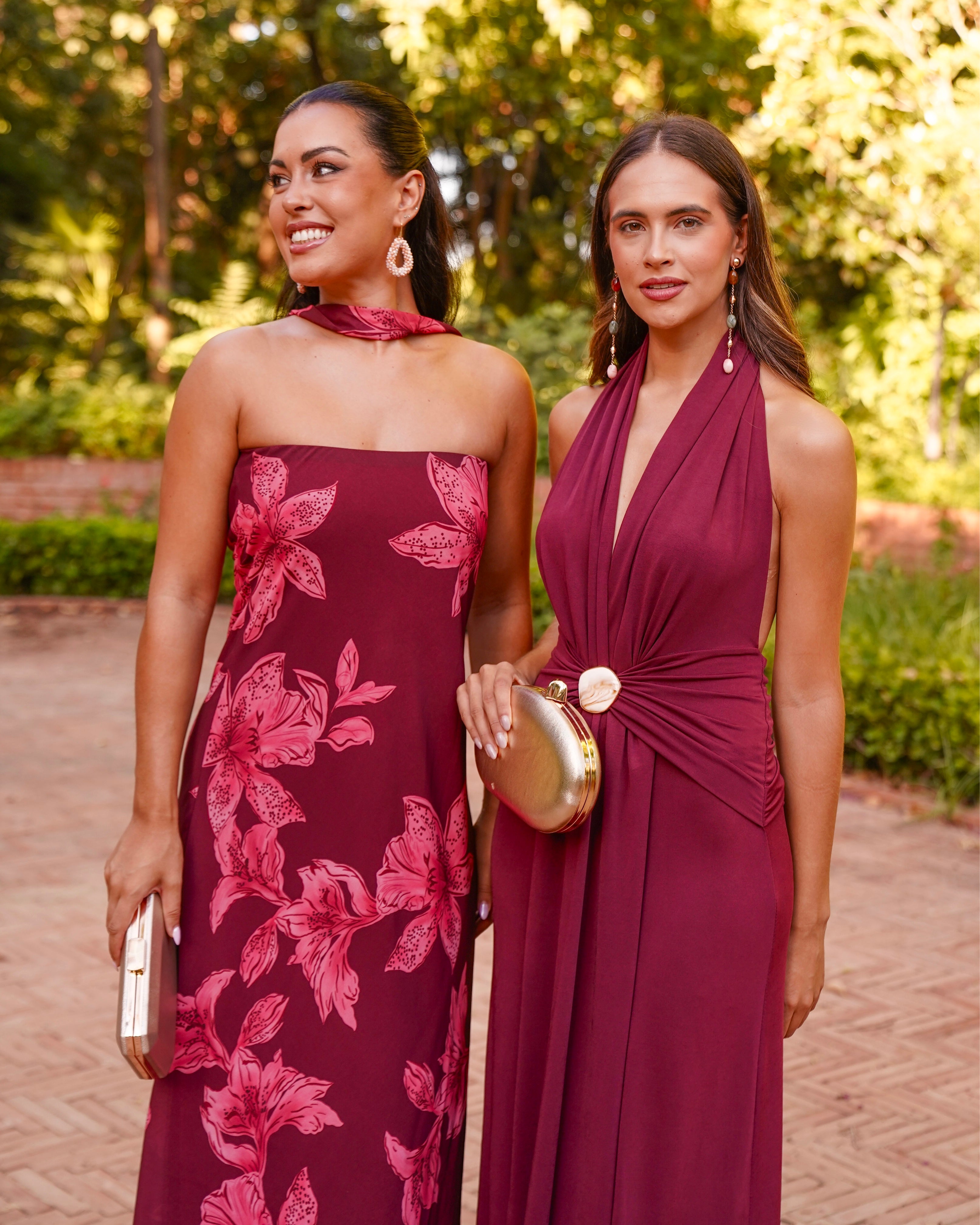 Vestido Luján Burdeos