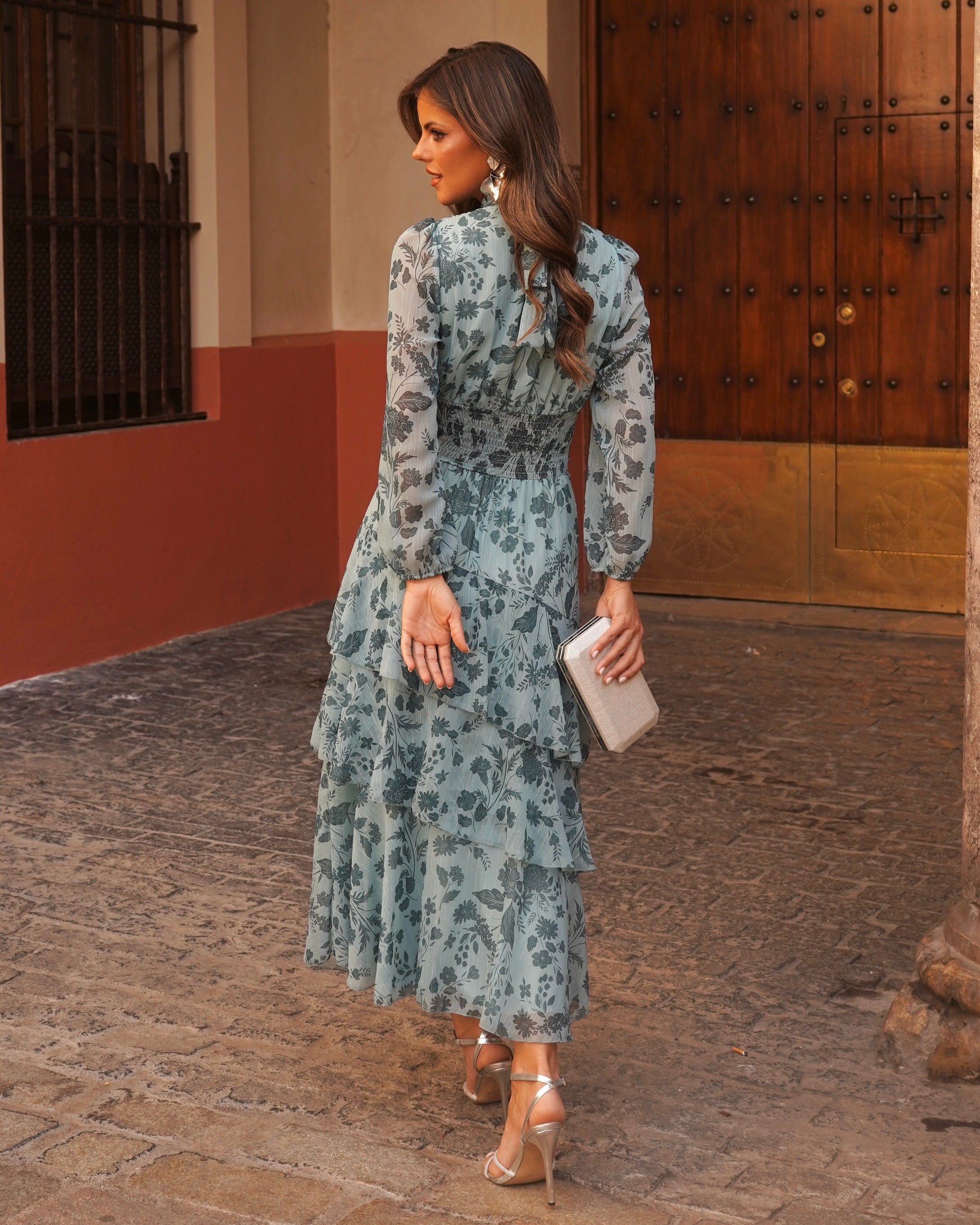 Vestido Mabel Verde Agua