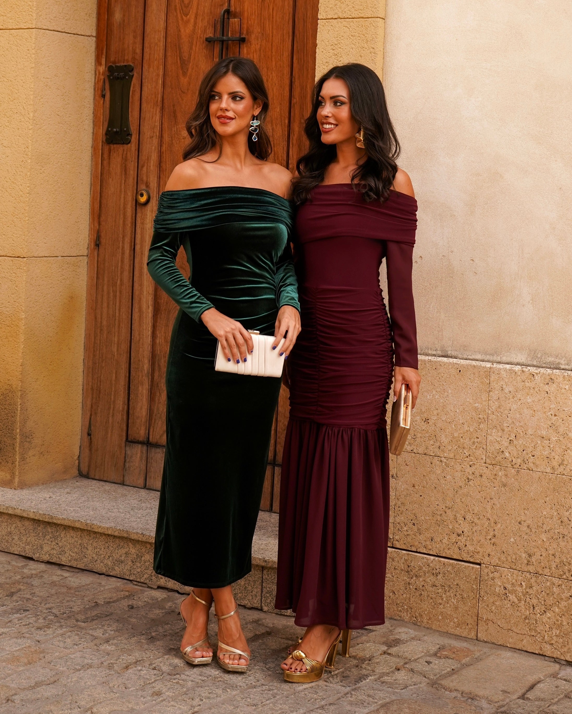 Vestido Fabiola Burdeos