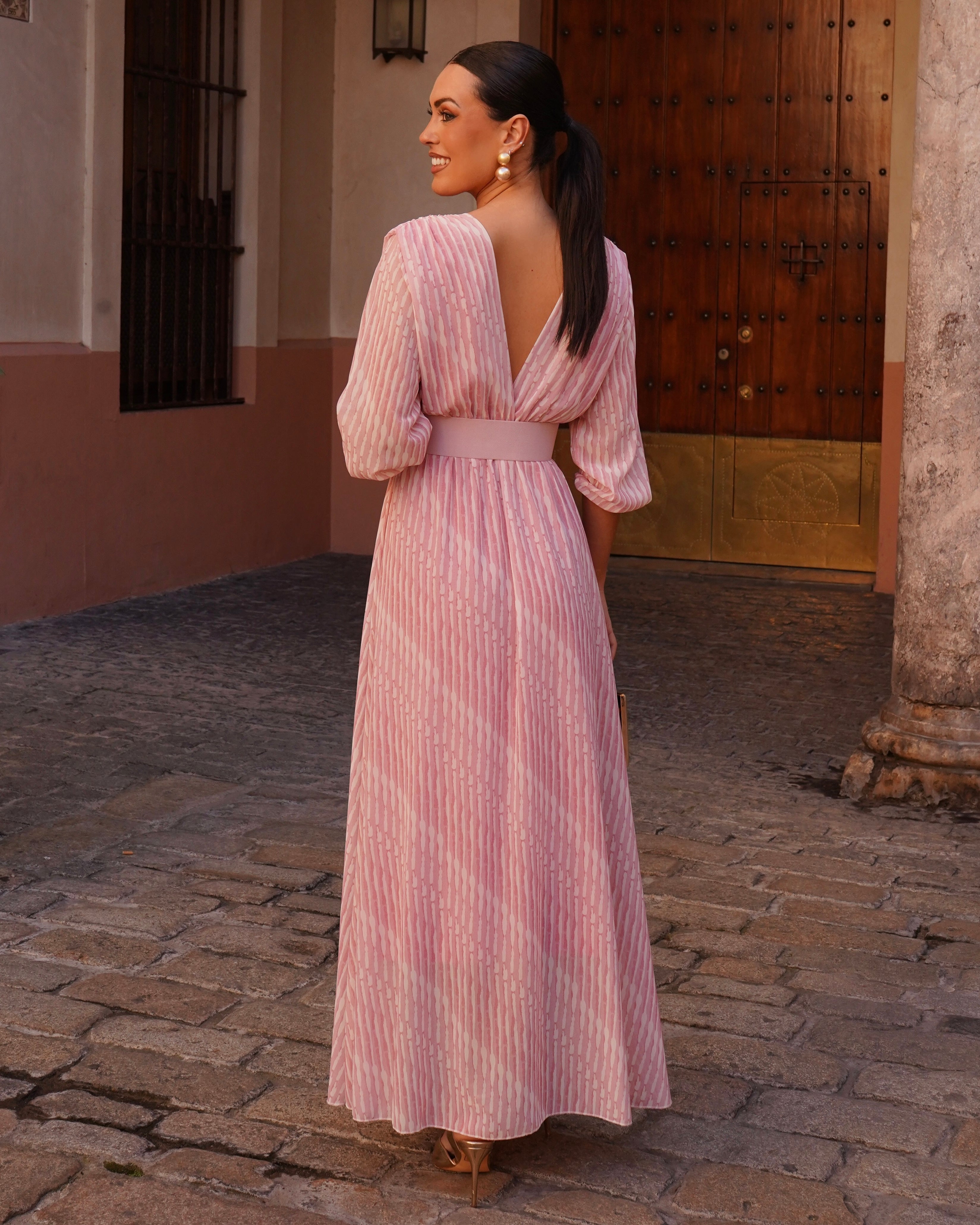 Vestido Belén rosa
