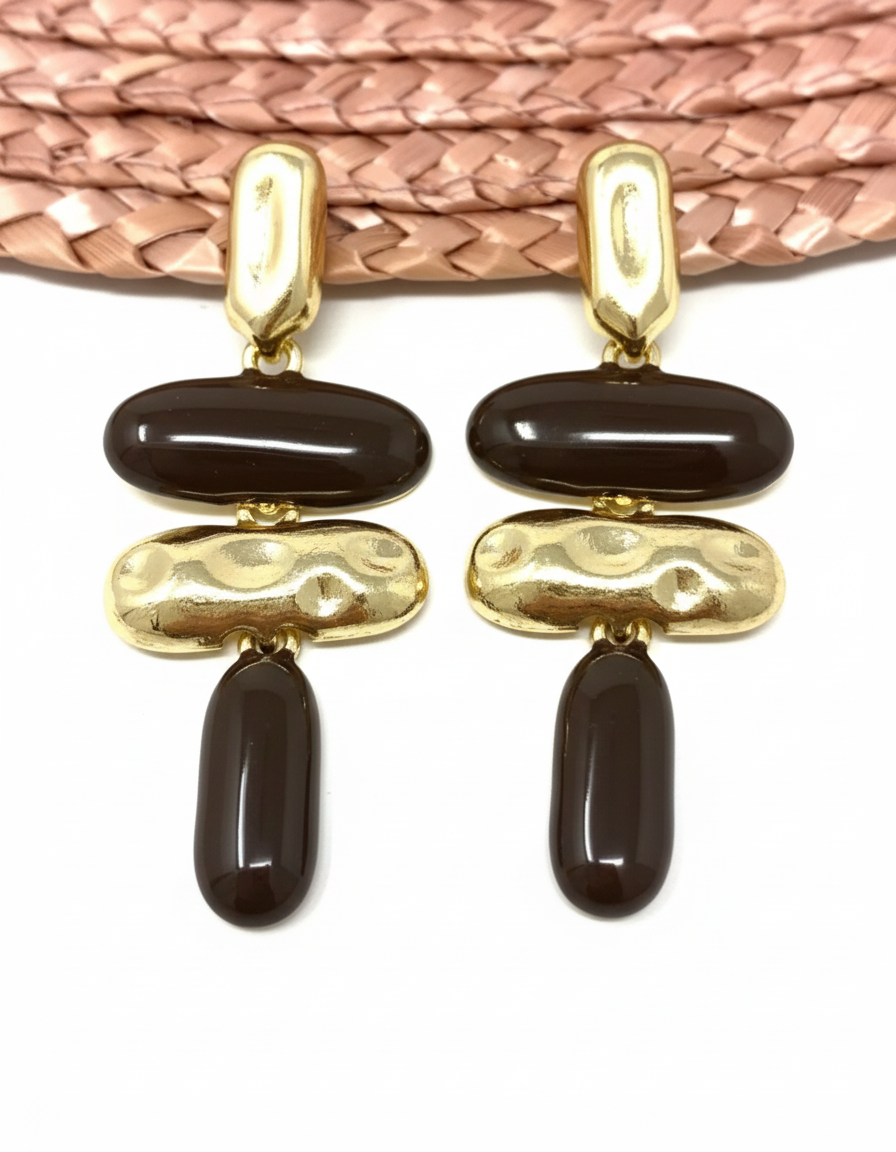 Pendientes Egipto chocolate