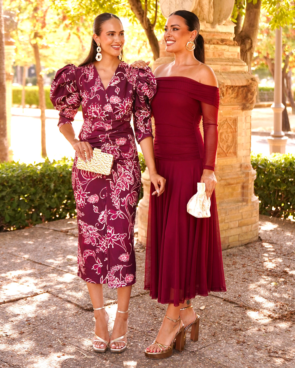 Vestido Valentina Burdeos