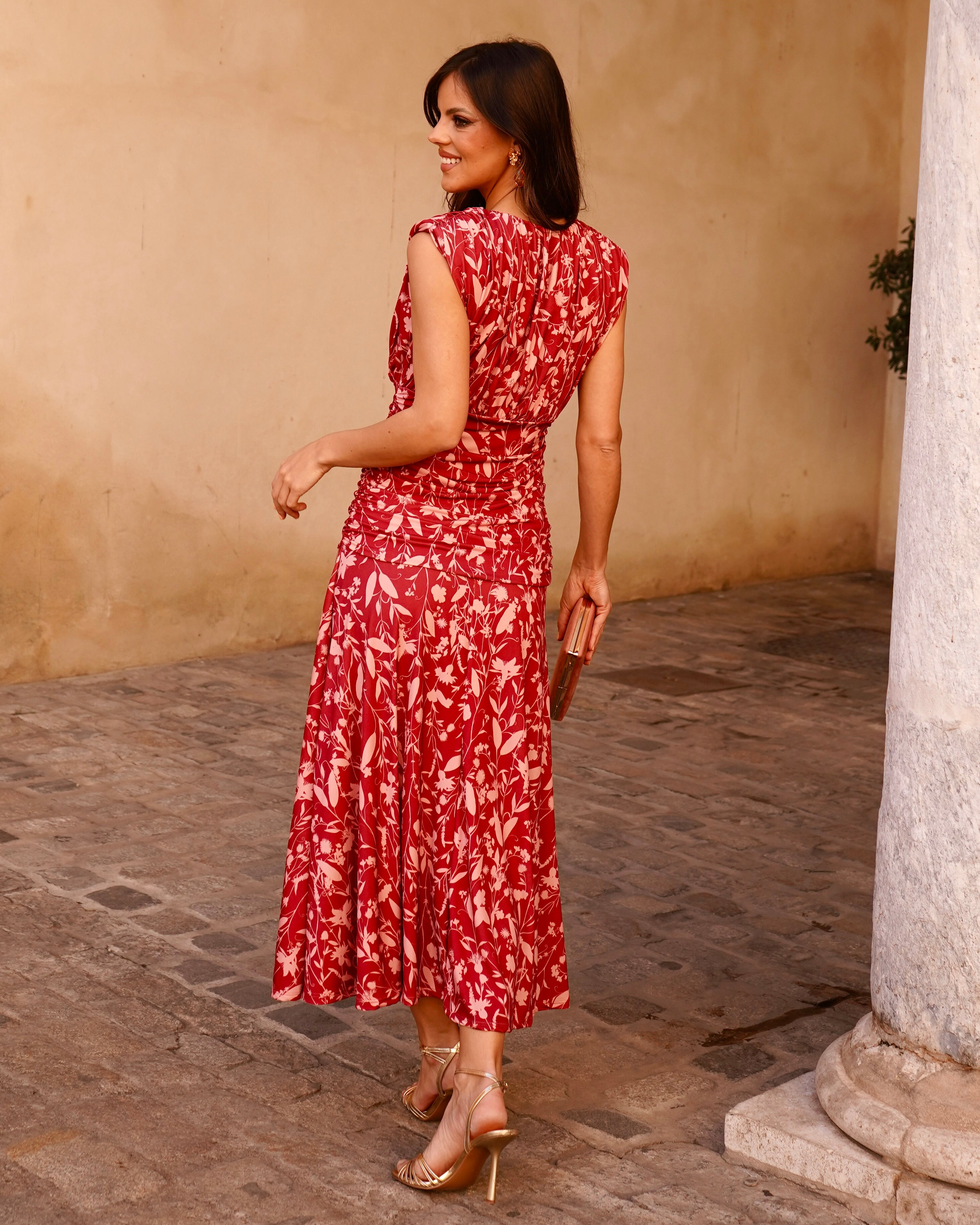 Vestido Camelia Teja