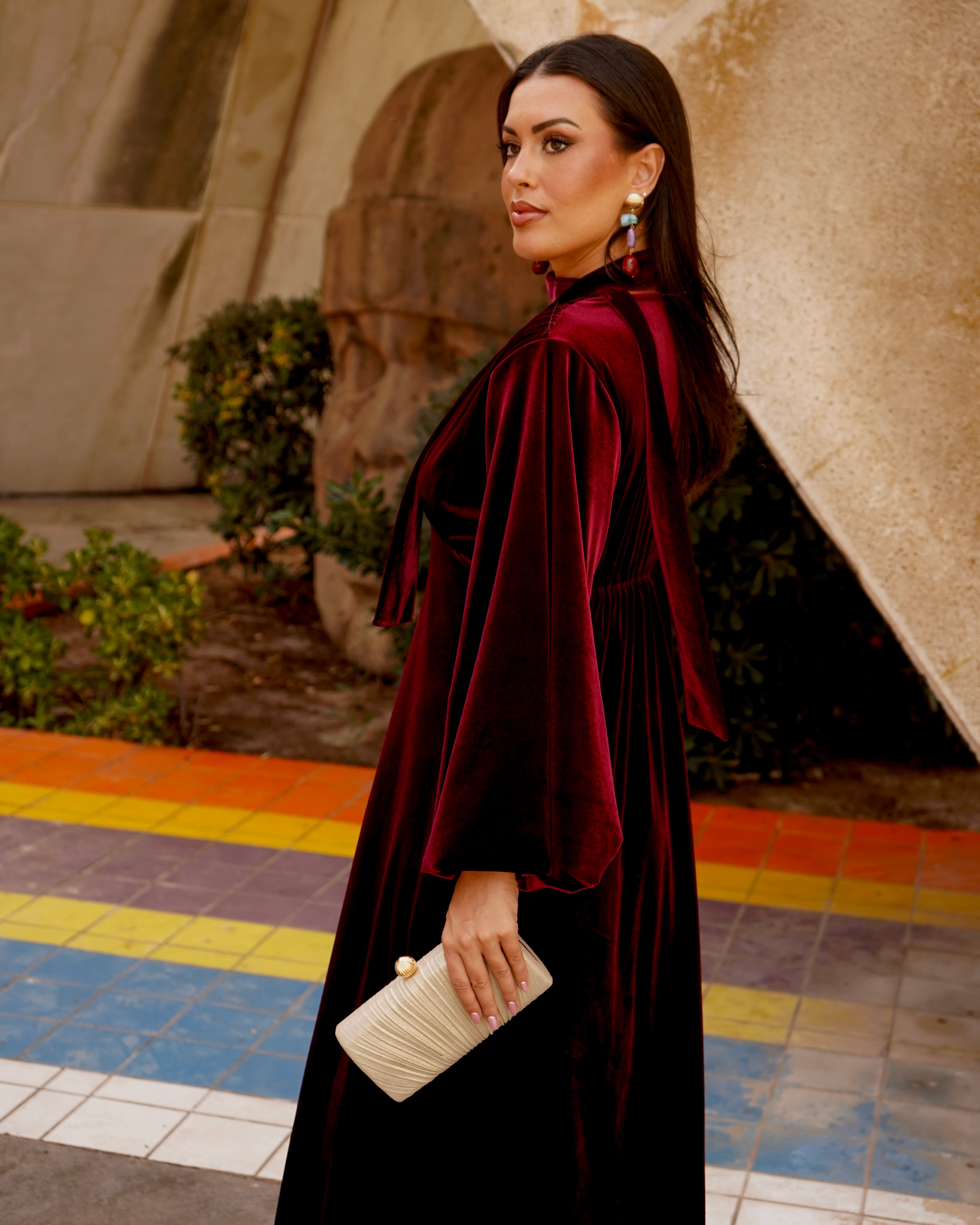 Vestido Alexia Burdeos