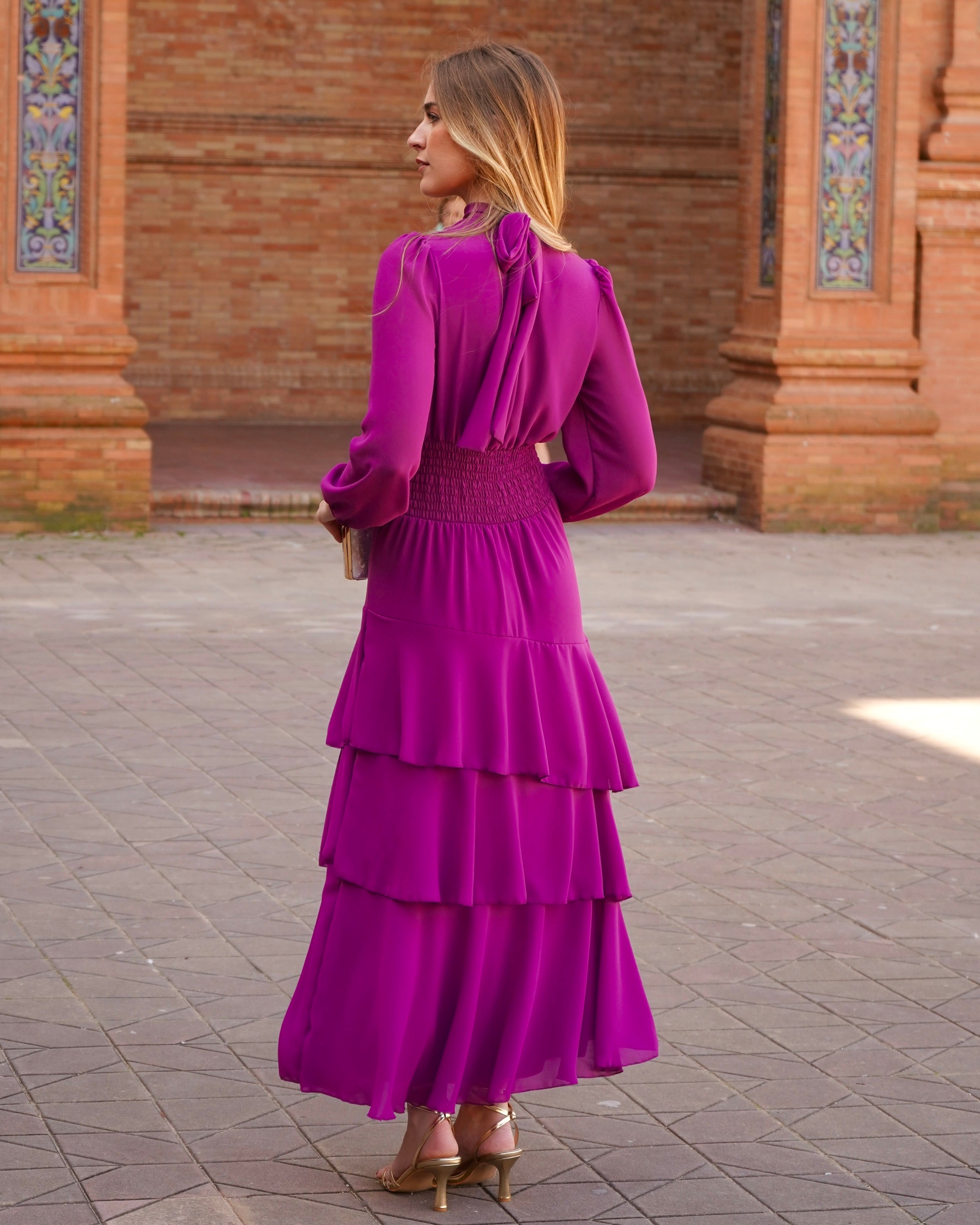 Vestido Julieta Buganvilla