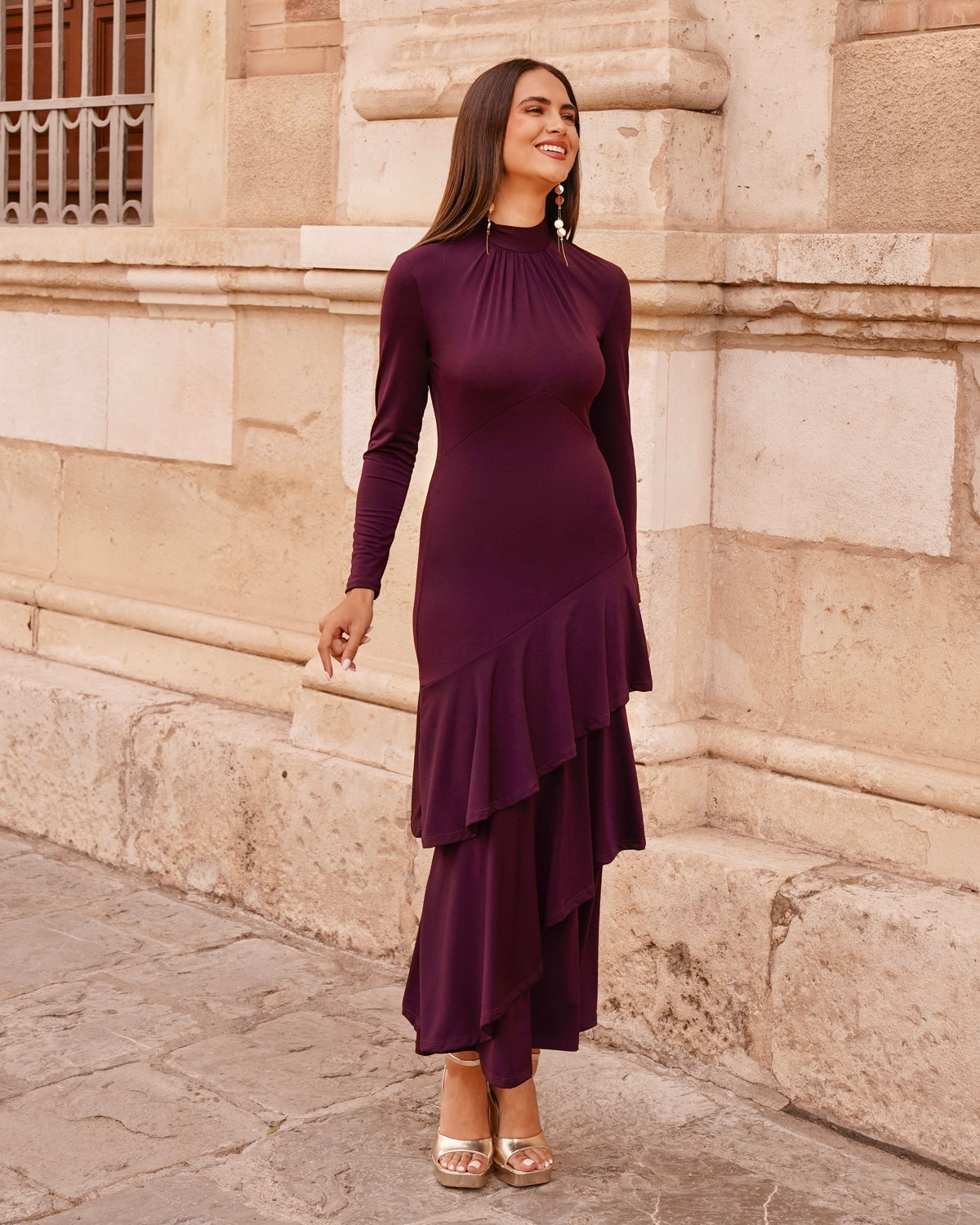 Vestido Frida Berenjena