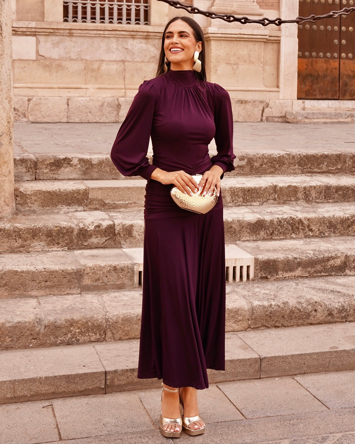 Vestido Ivanna Berenjena