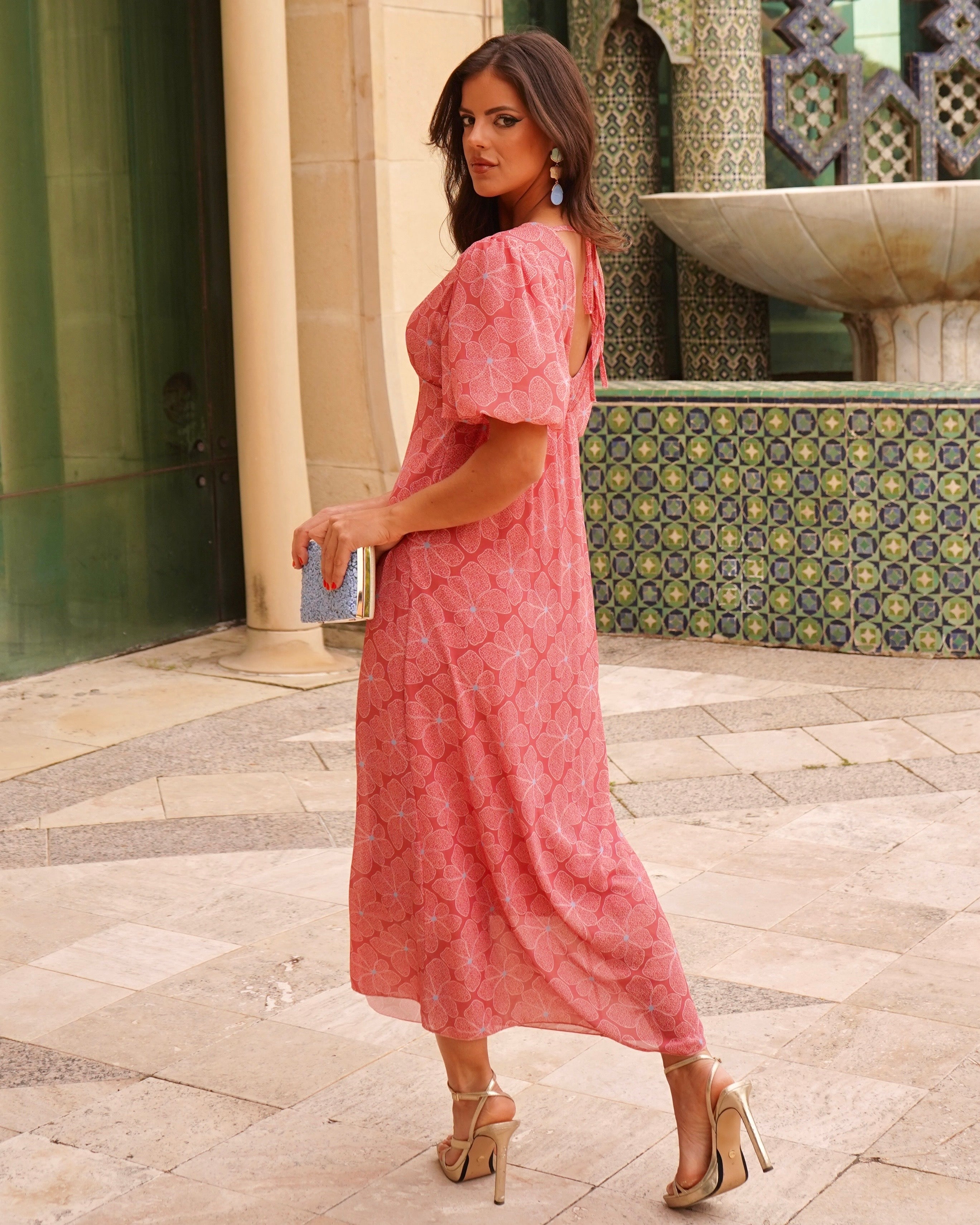 Vestido Gandia Coral