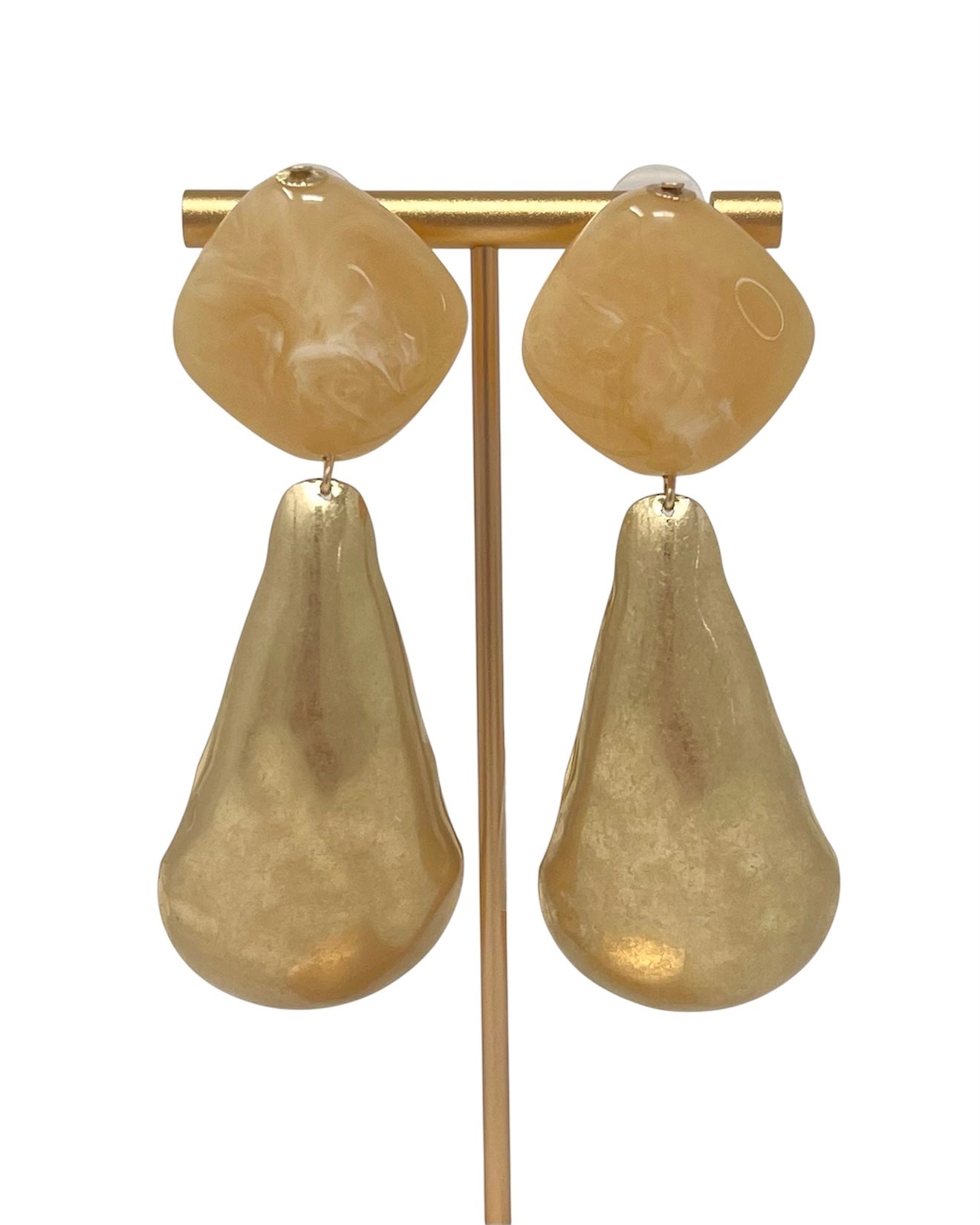 Pendientes Olaya Beige