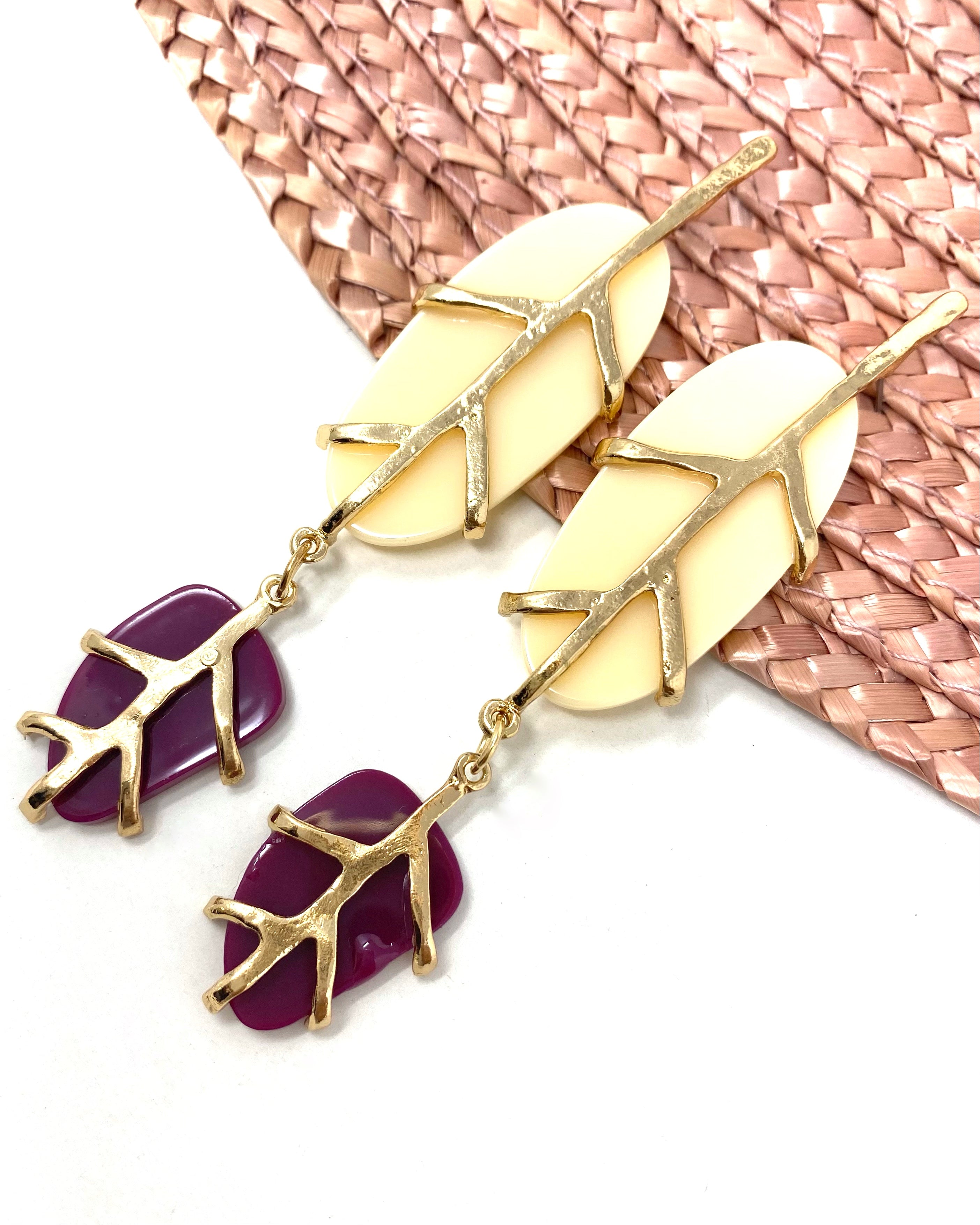 Pendientes hoja