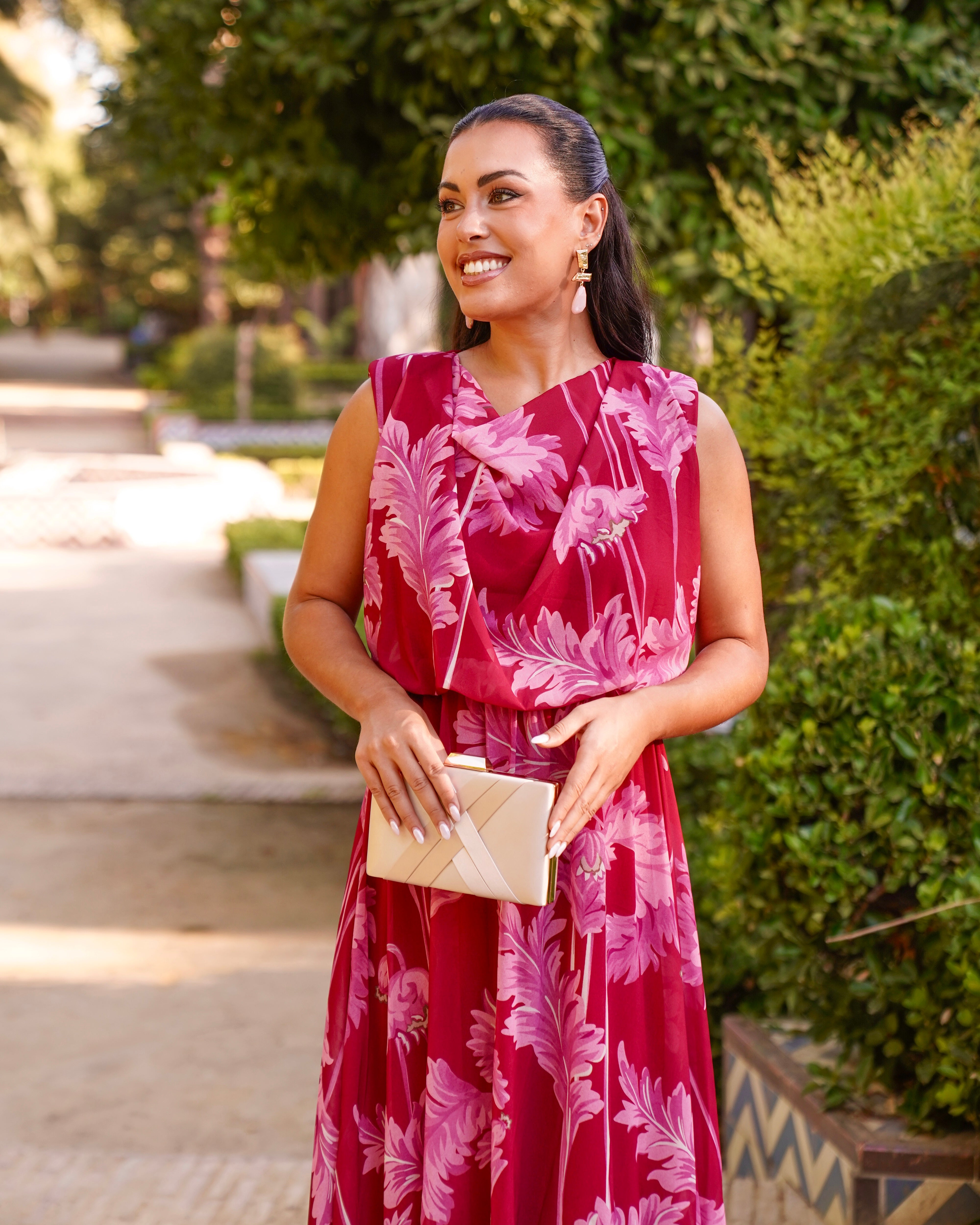 Vestido Lily Rosa/Rojo