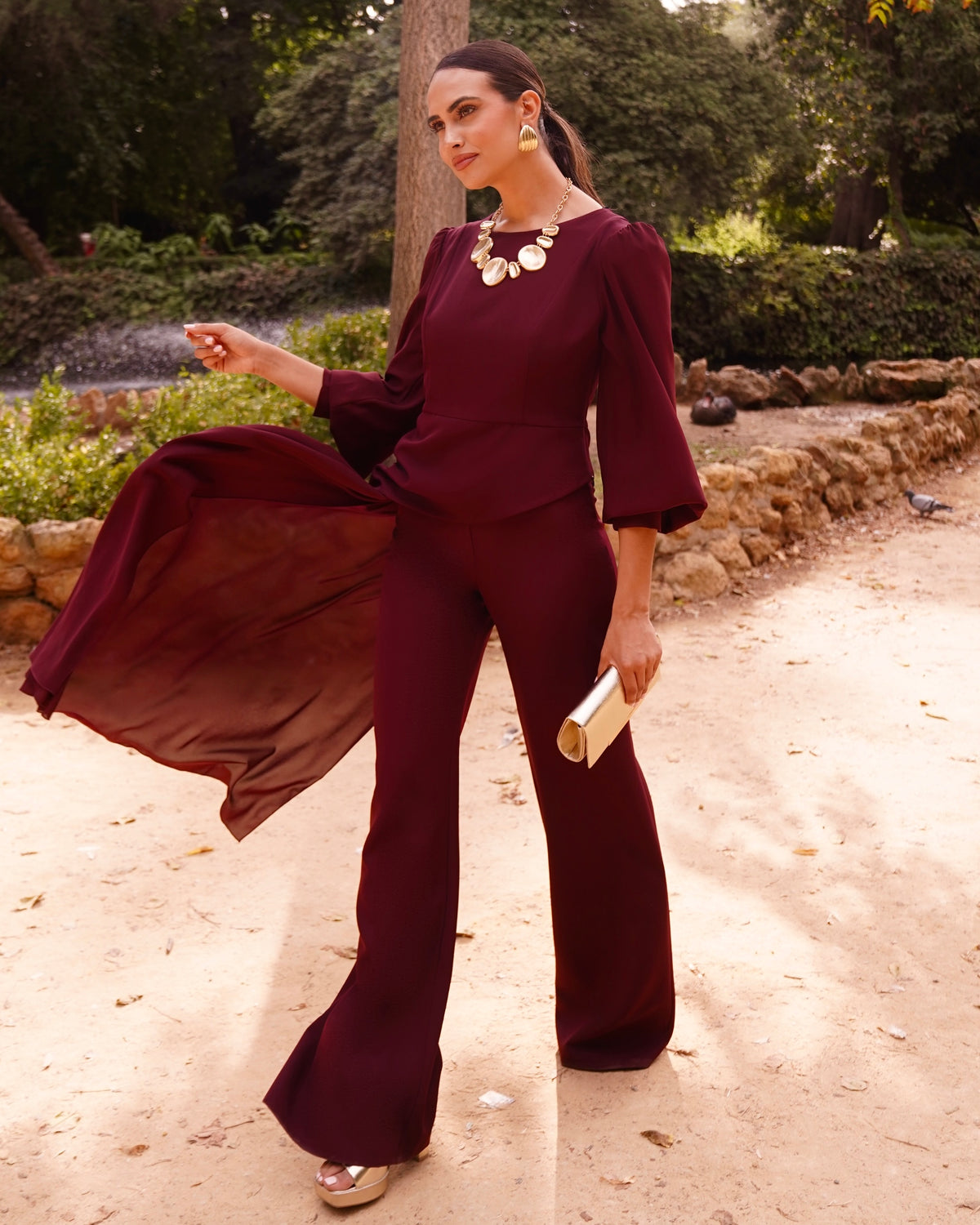 Conjunto Livorno Burdeos