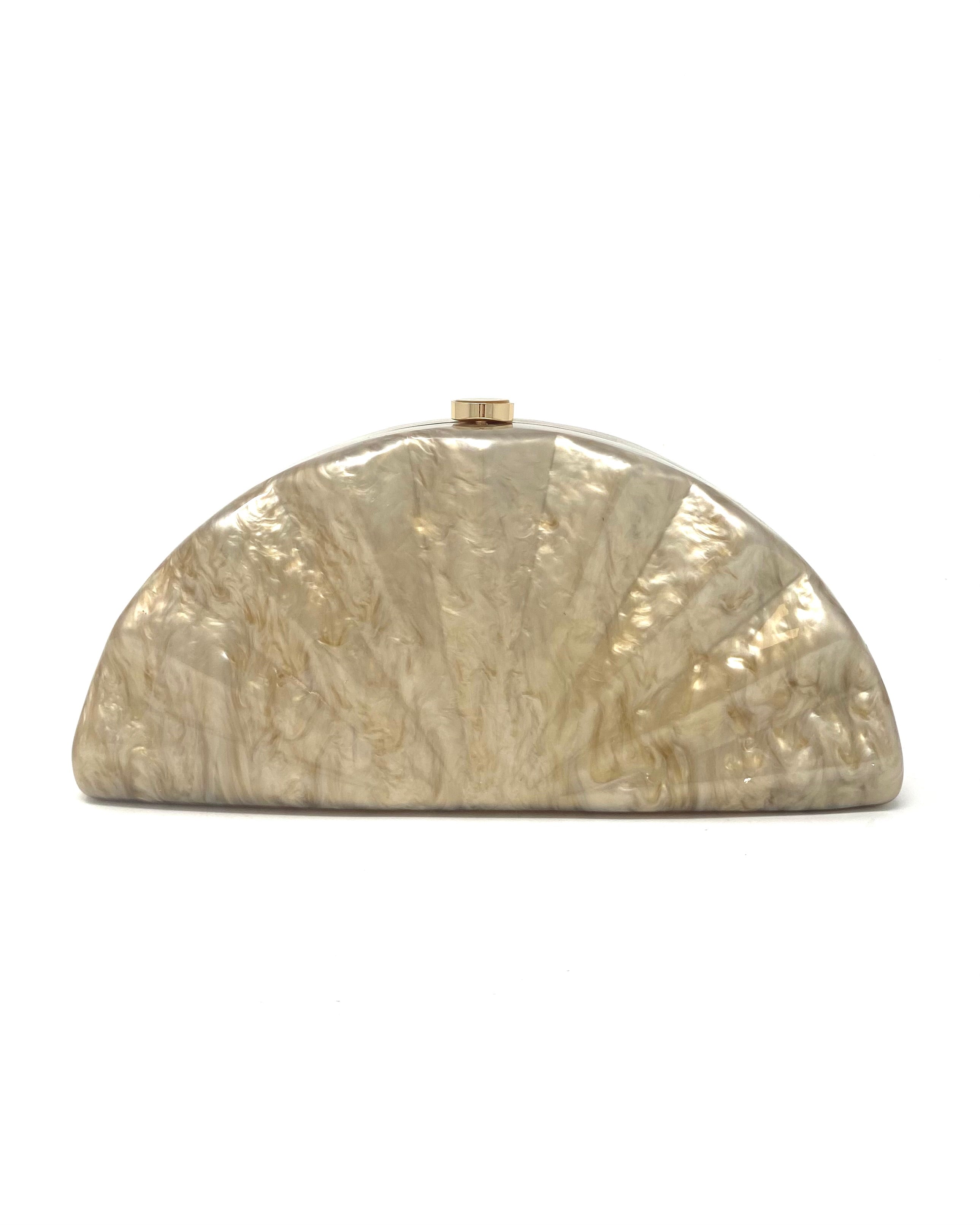 Bolso Abanico beige tostado