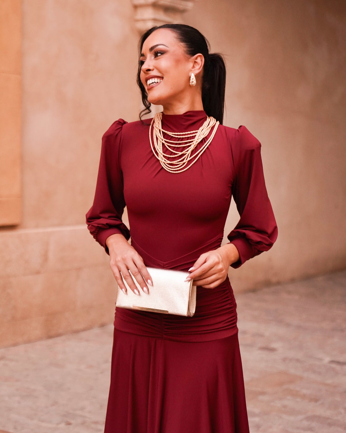 Vestido Ivanna Burdeos