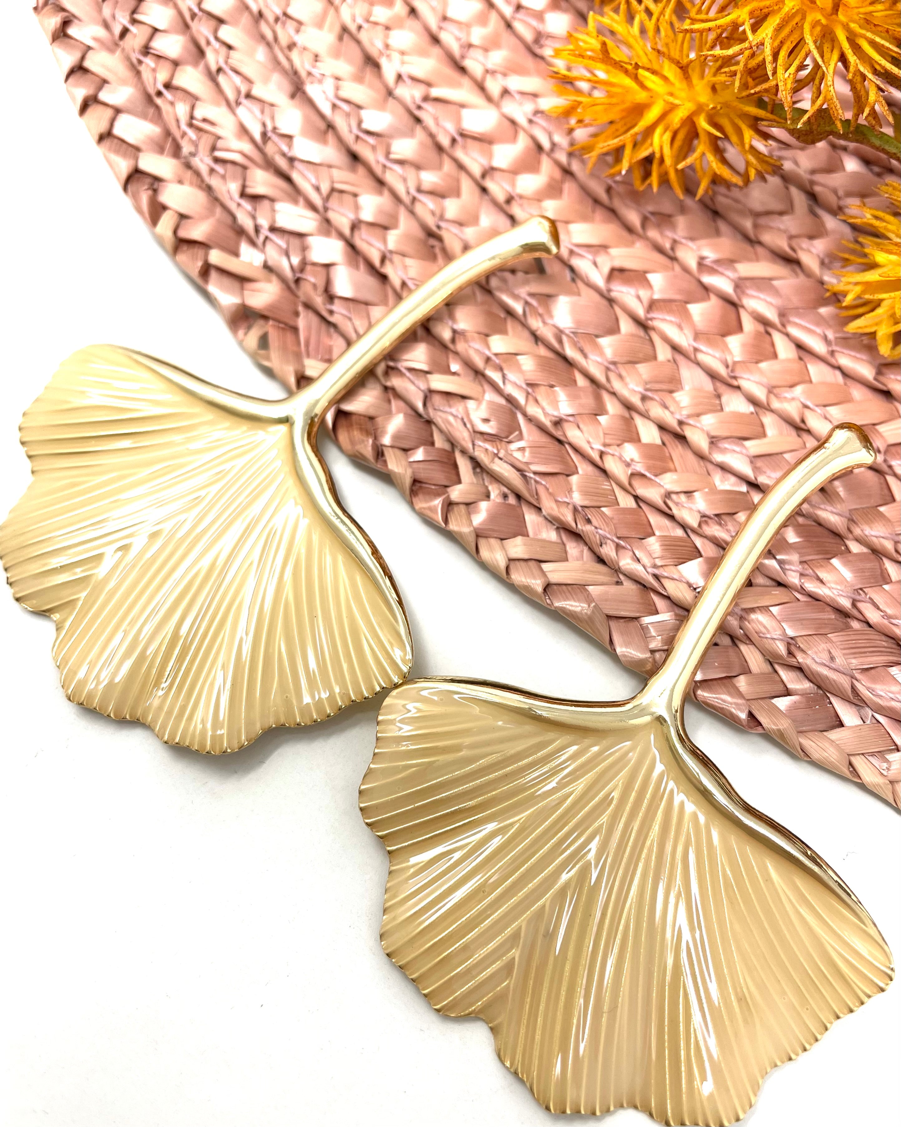 Pendientes Nadia beige