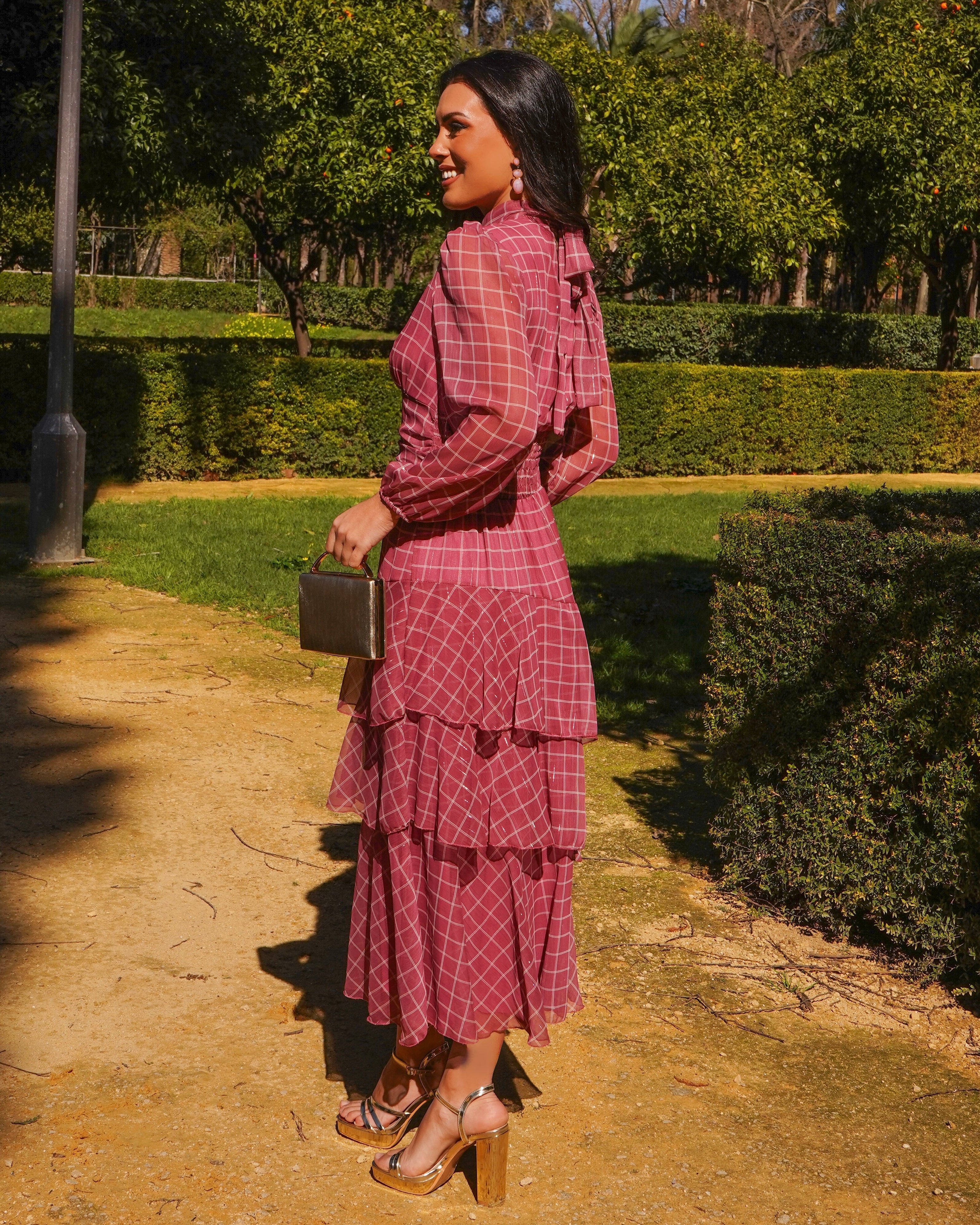 Vestido Marieta rosáceo