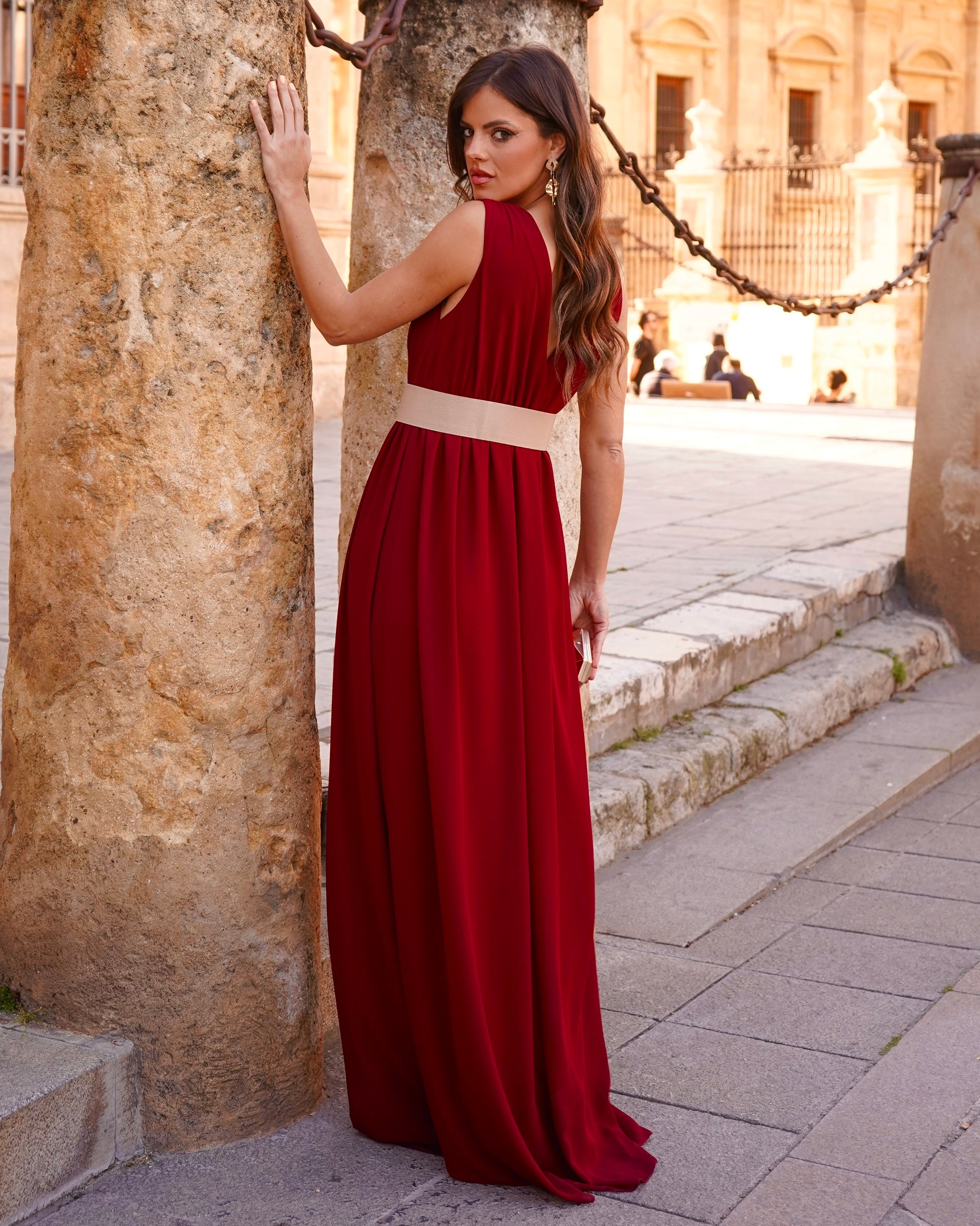 Vestido Clara Burdeos