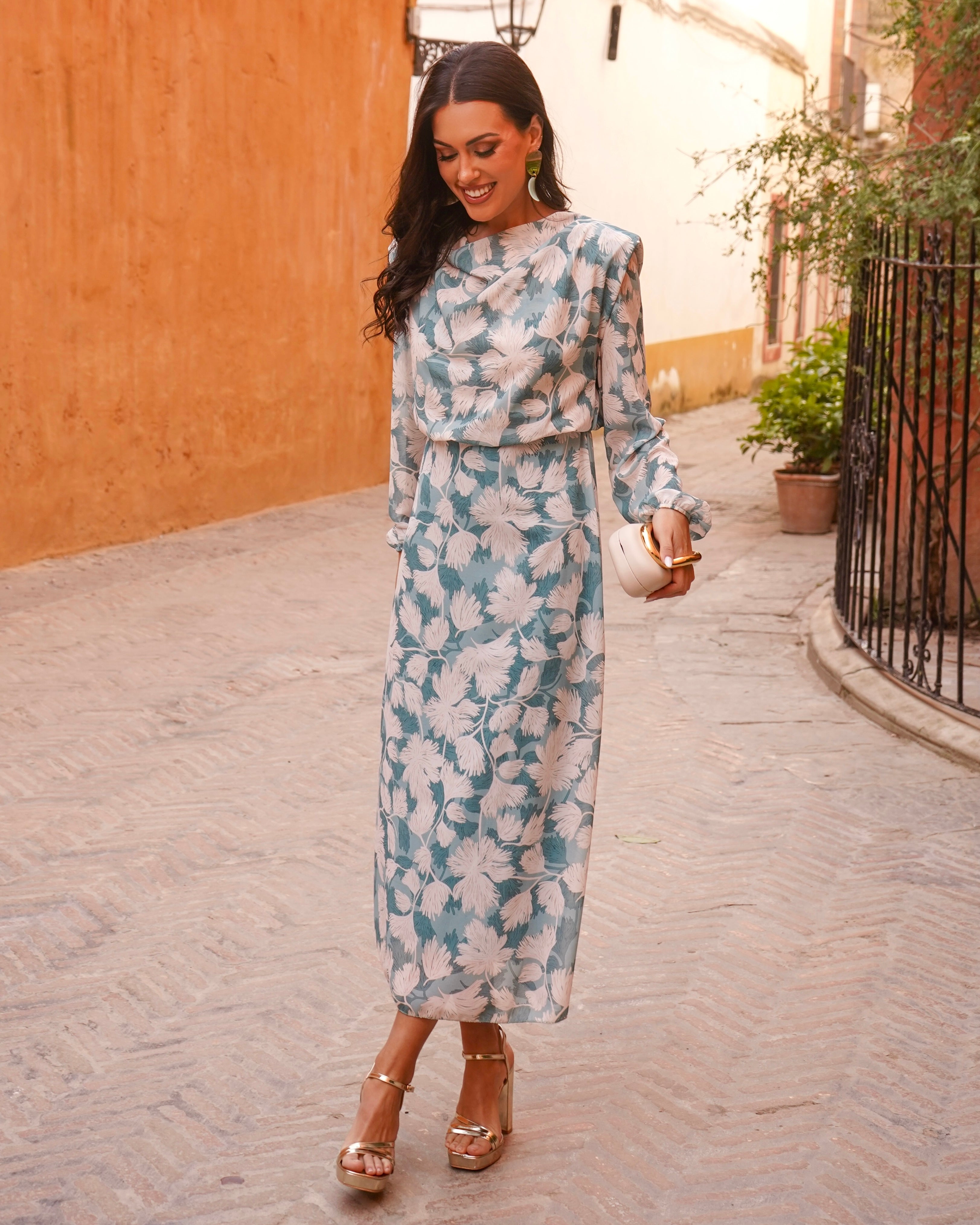 Vestido Paola Verde Agua